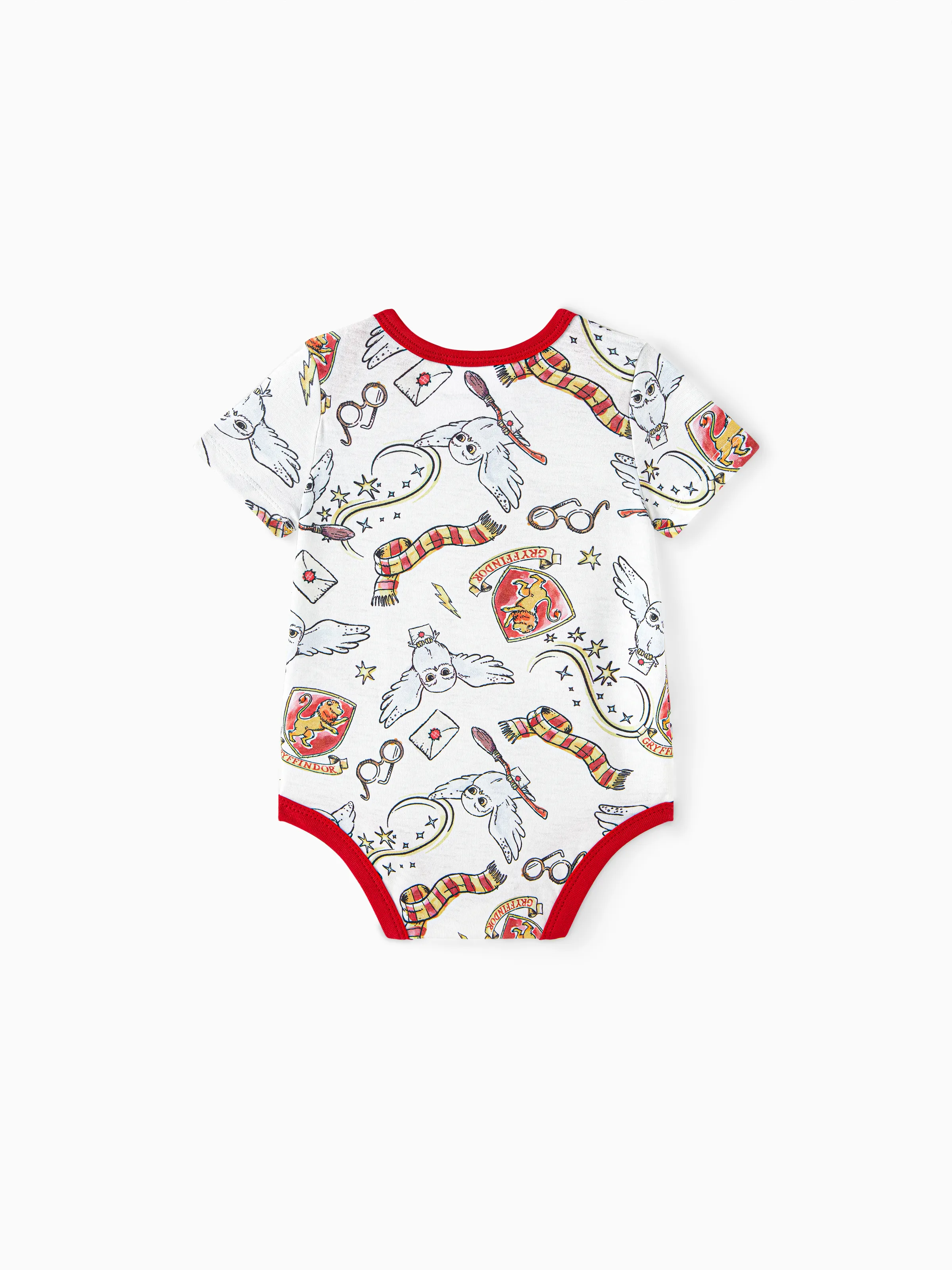 Harry Potter Baby Boy/Girl Short-sleeve Graphic Print Naia™ Romper White