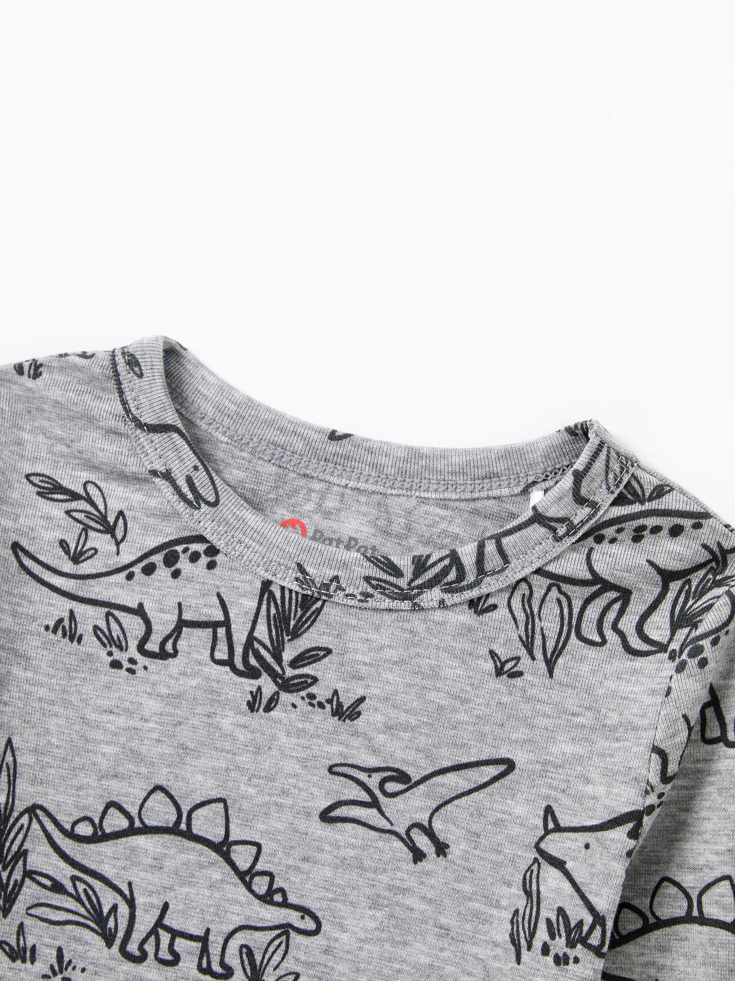 Toddler / Kids 2-piece Pajamas With Animal Print ( Snug-Fitting ) Grey