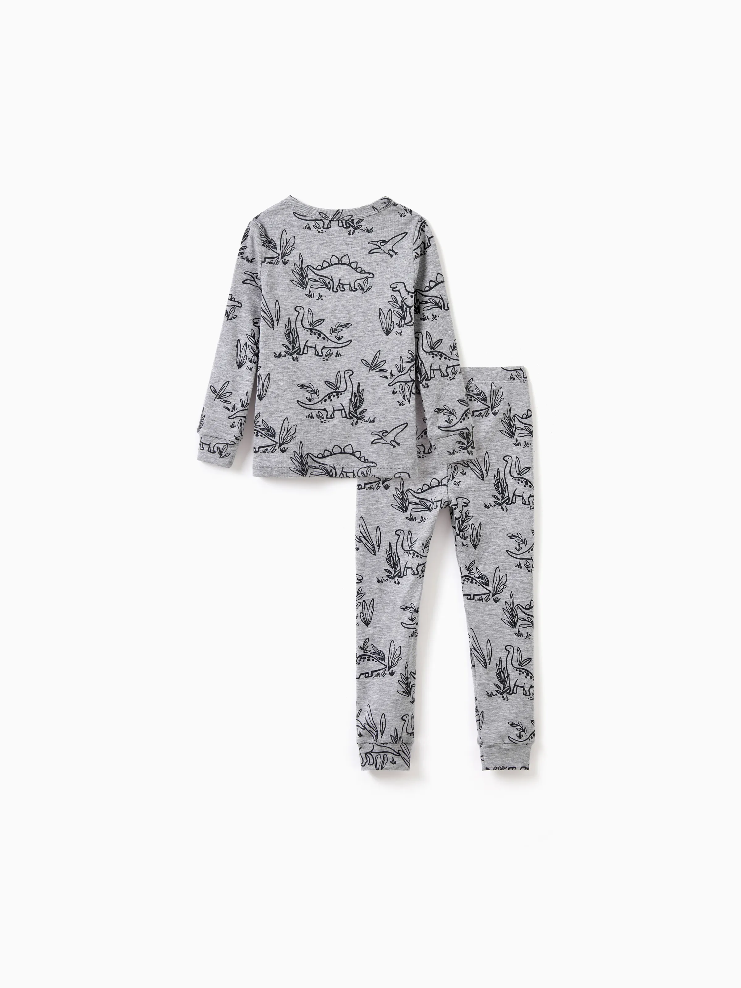 Toddler / Kids 2-piece Pajamas With Animal Print ( Snug-Fitting ) Grey