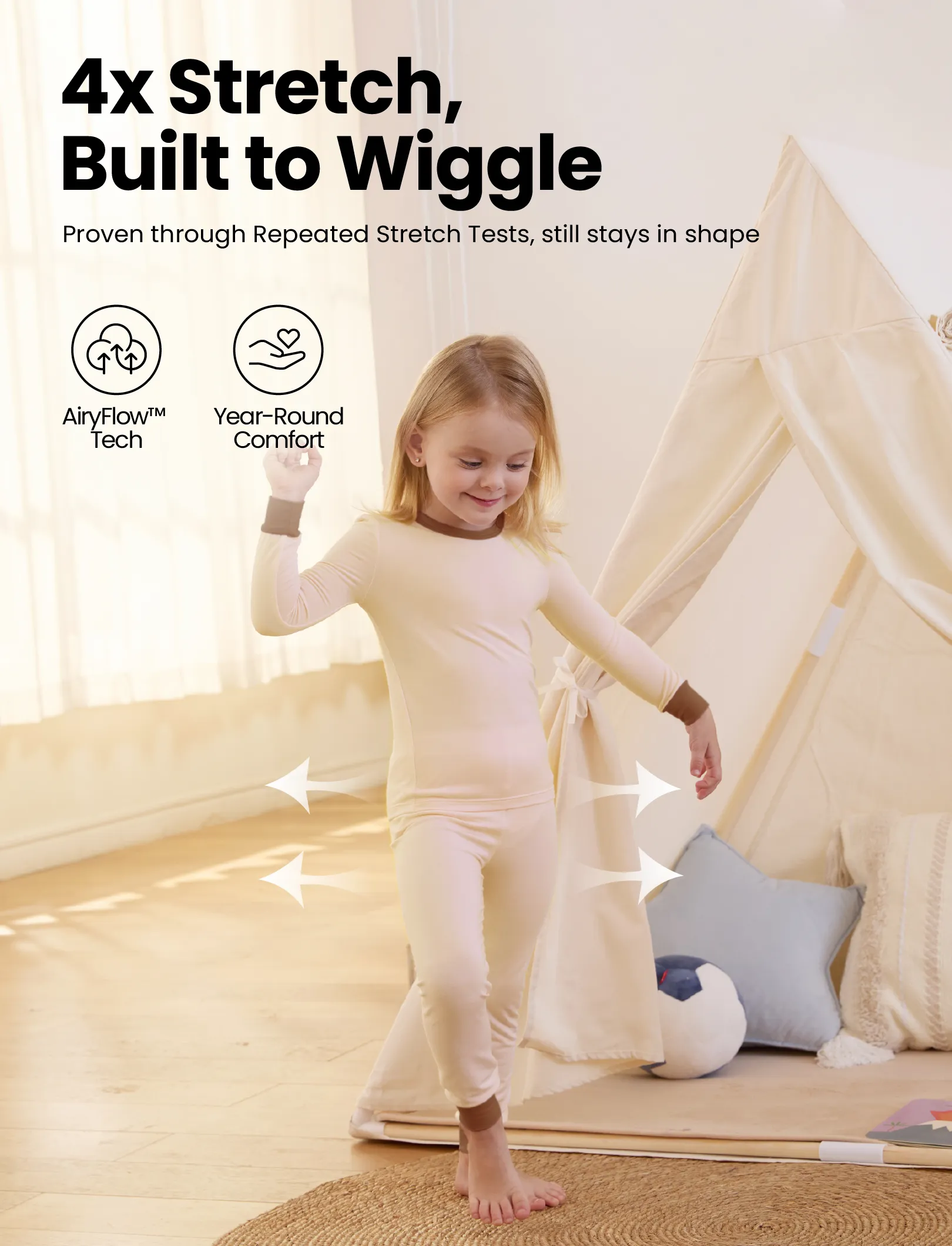 15641-baby-2-piece-tencel-modal-pajamas-set-for-girls-boys-snug-fitting-apricot-6.webp Baby 2-piece Tencel Modal Pajamas Set for Girls / Boys ( Snug-Fitting ) Apricot
