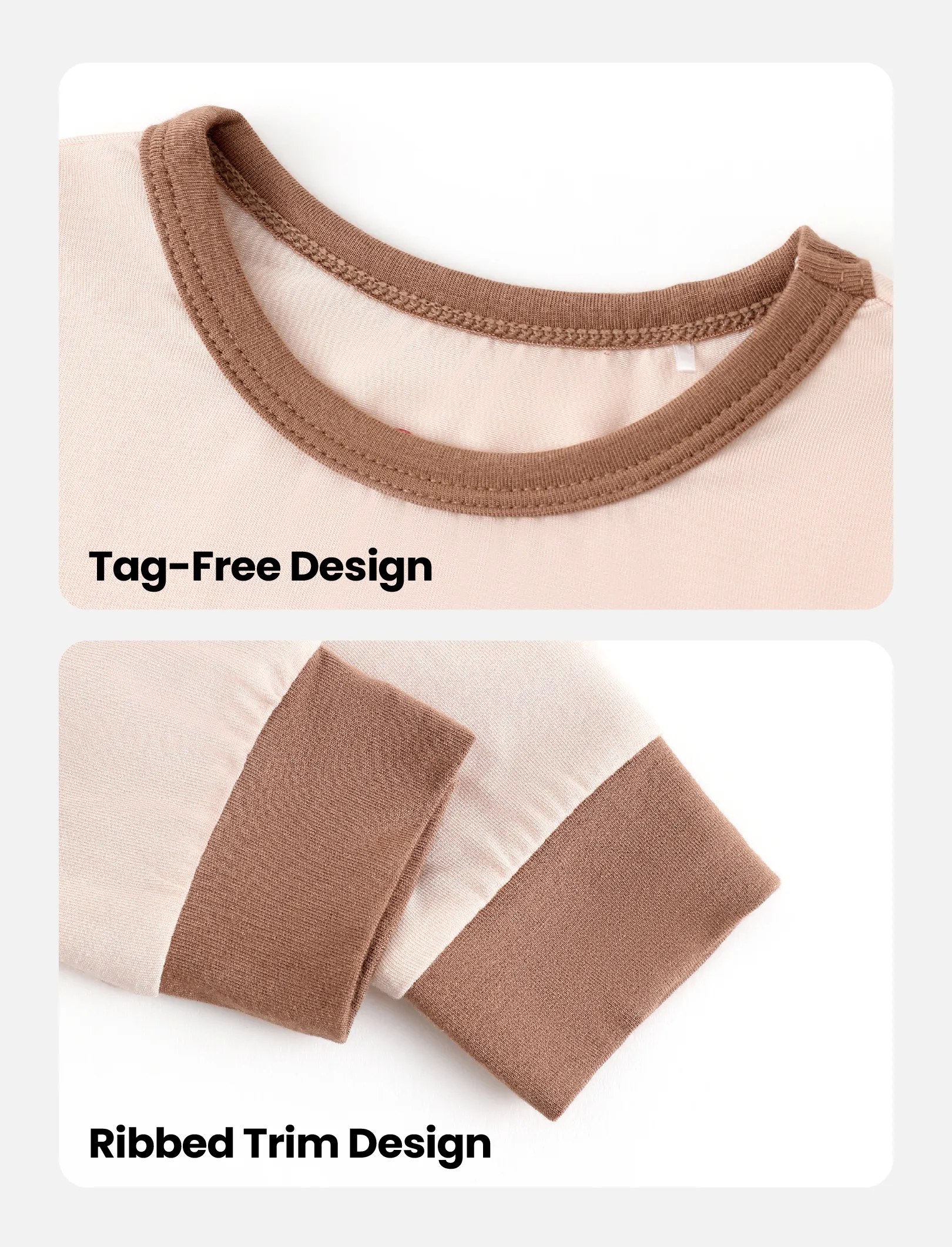 15641-baby-2-piece-tencel-modal-pajamas-set-for-girls-boys-snug-fitting-apricot-7.webp Baby 2-piece Tencel Modal Pajamas Set for Girls / Boys ( Snug-Fitting ) Apricot