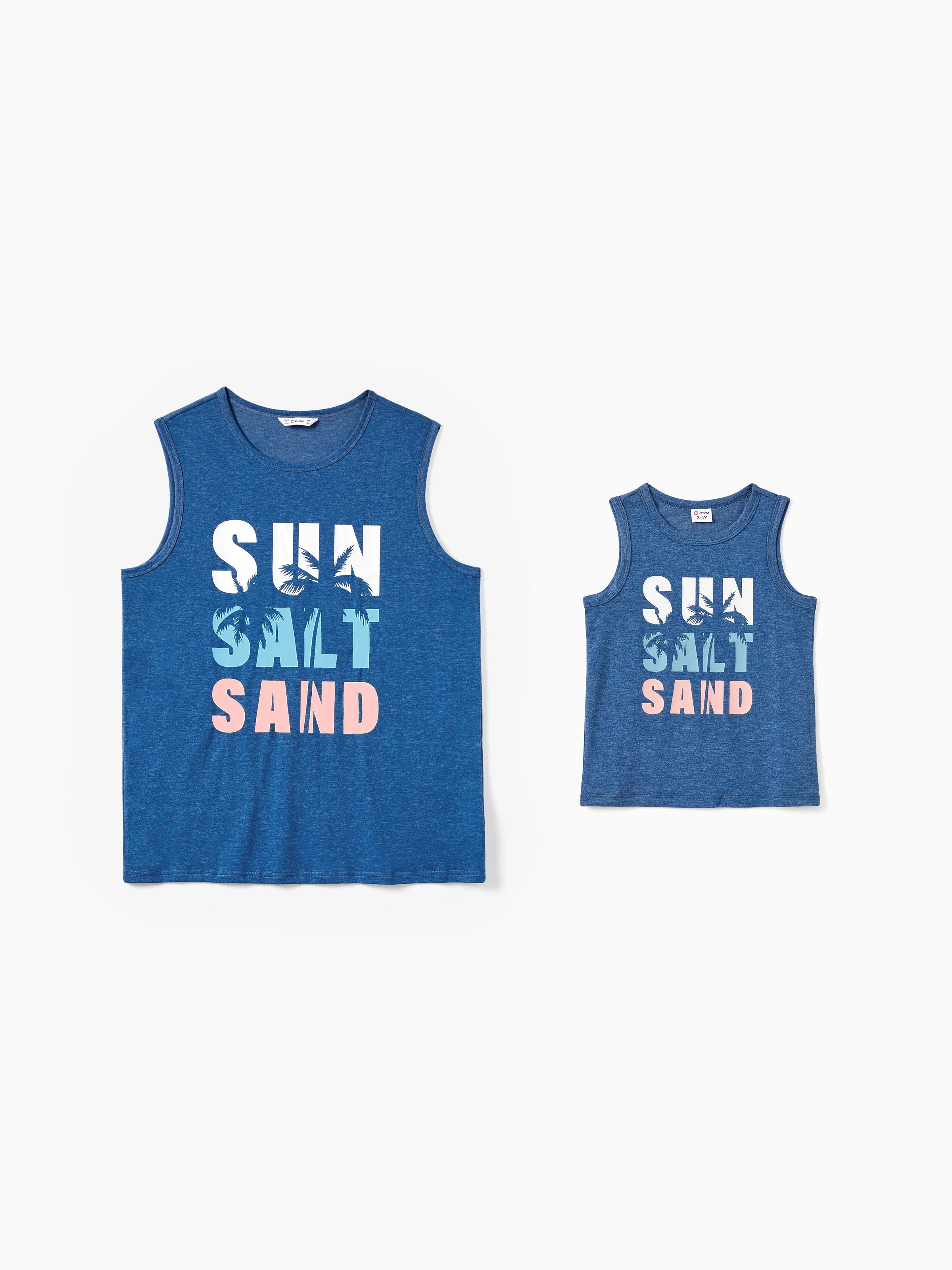 Daddy & Son Sets Blue Tank Top Blue