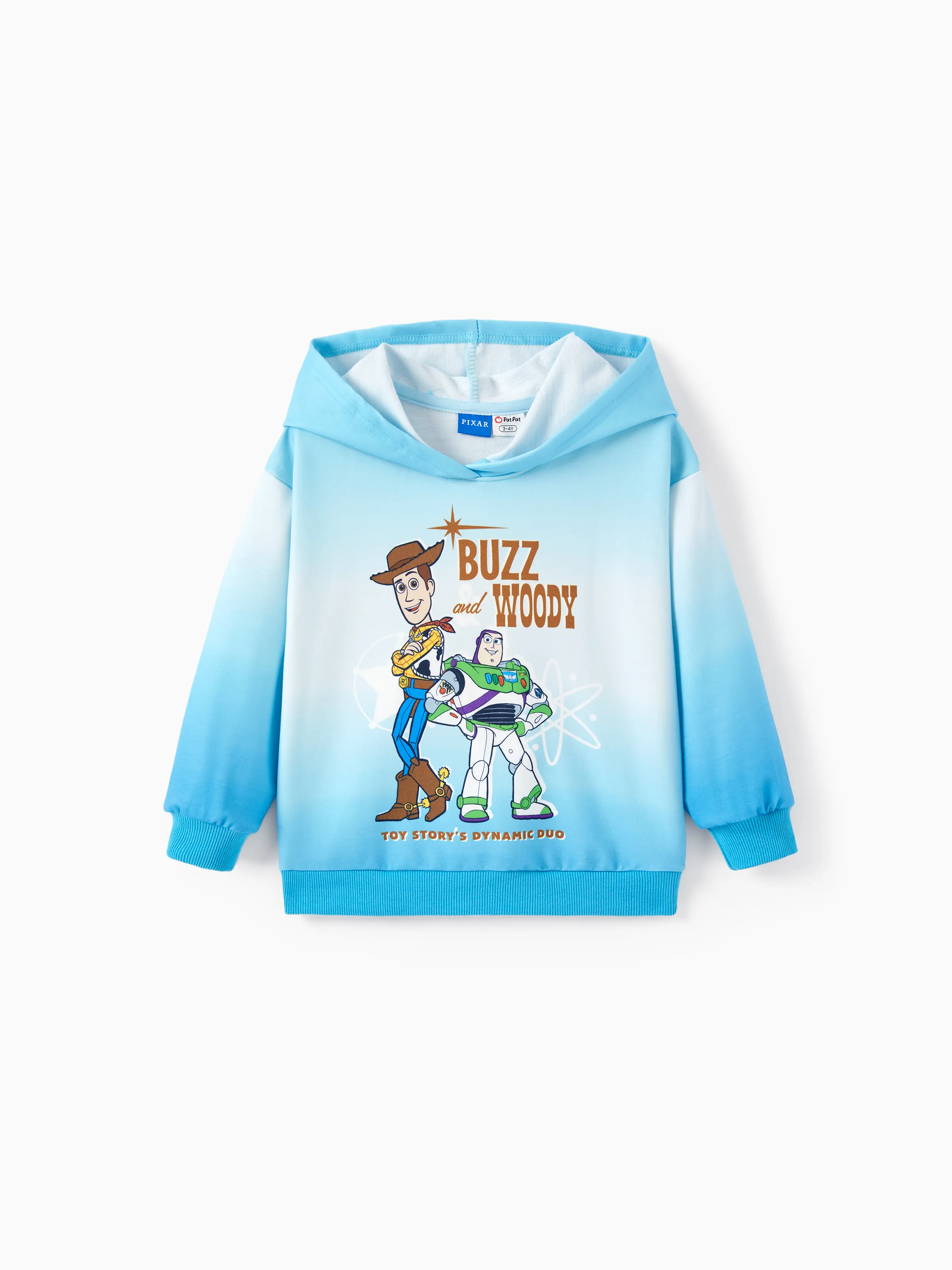 Toy Story Buzz Toddler/Kids Boy Buzz Lightyear/Woody Hooded Ribbed Cuffs Hoodie Blue