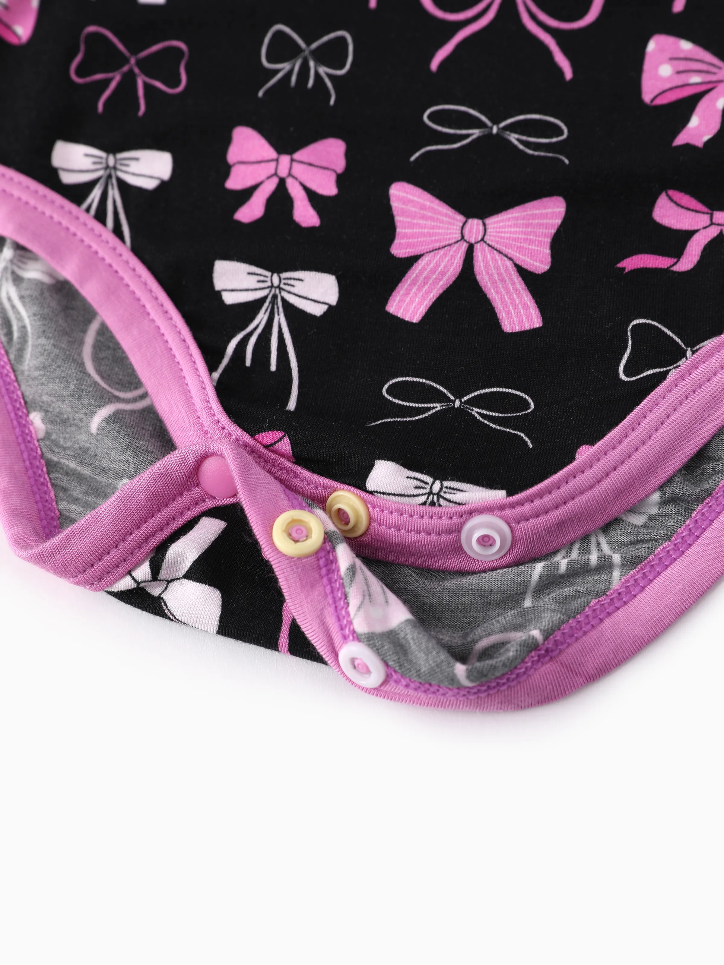 Bamboo Baby Boy/Girl 1pc Allover Print  Bodysuits  Pink purple