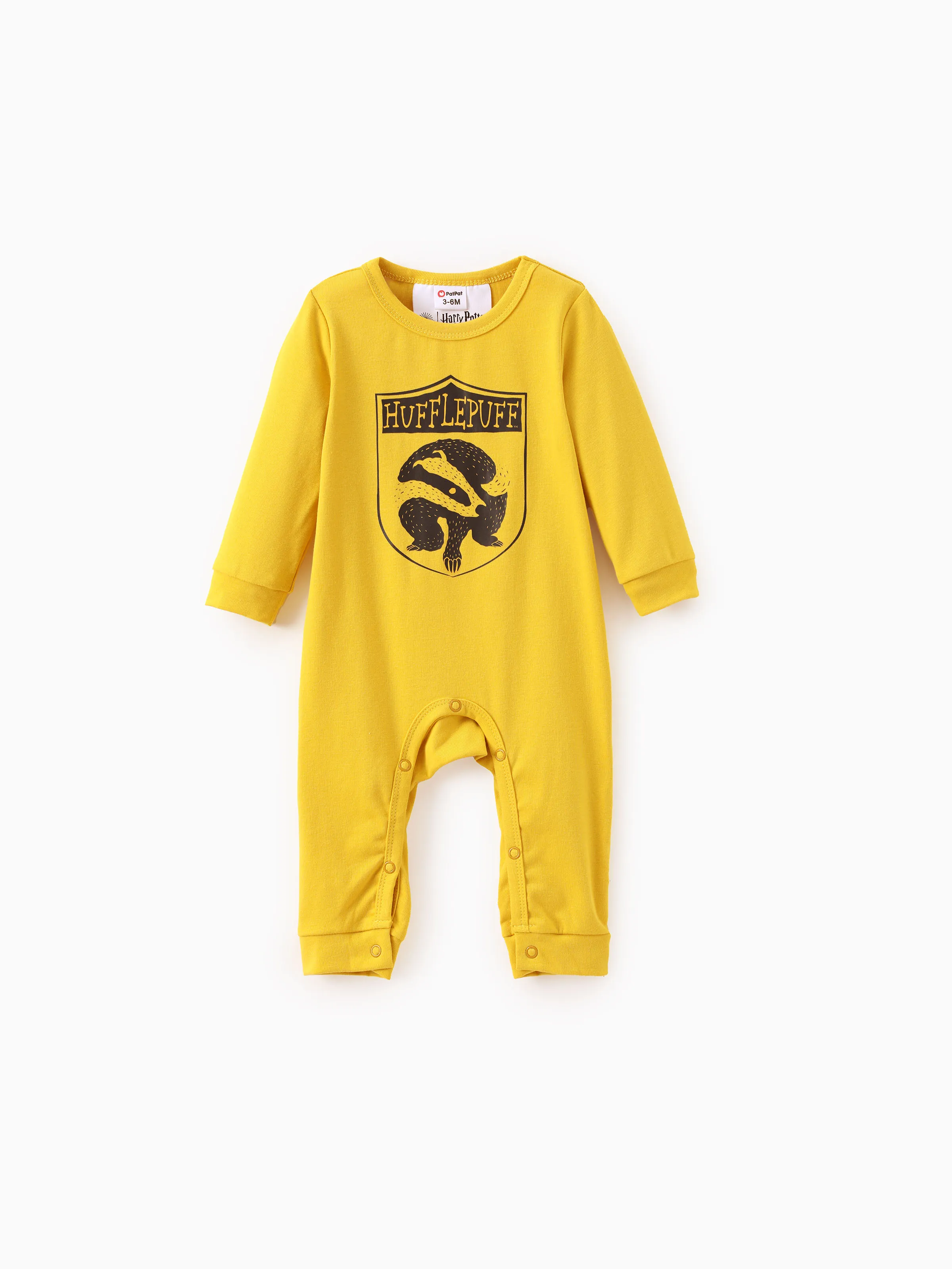 Harry Potter Baby Boy/Girl 1pc Long-sleeve Cotton Jumpsuit Yellow