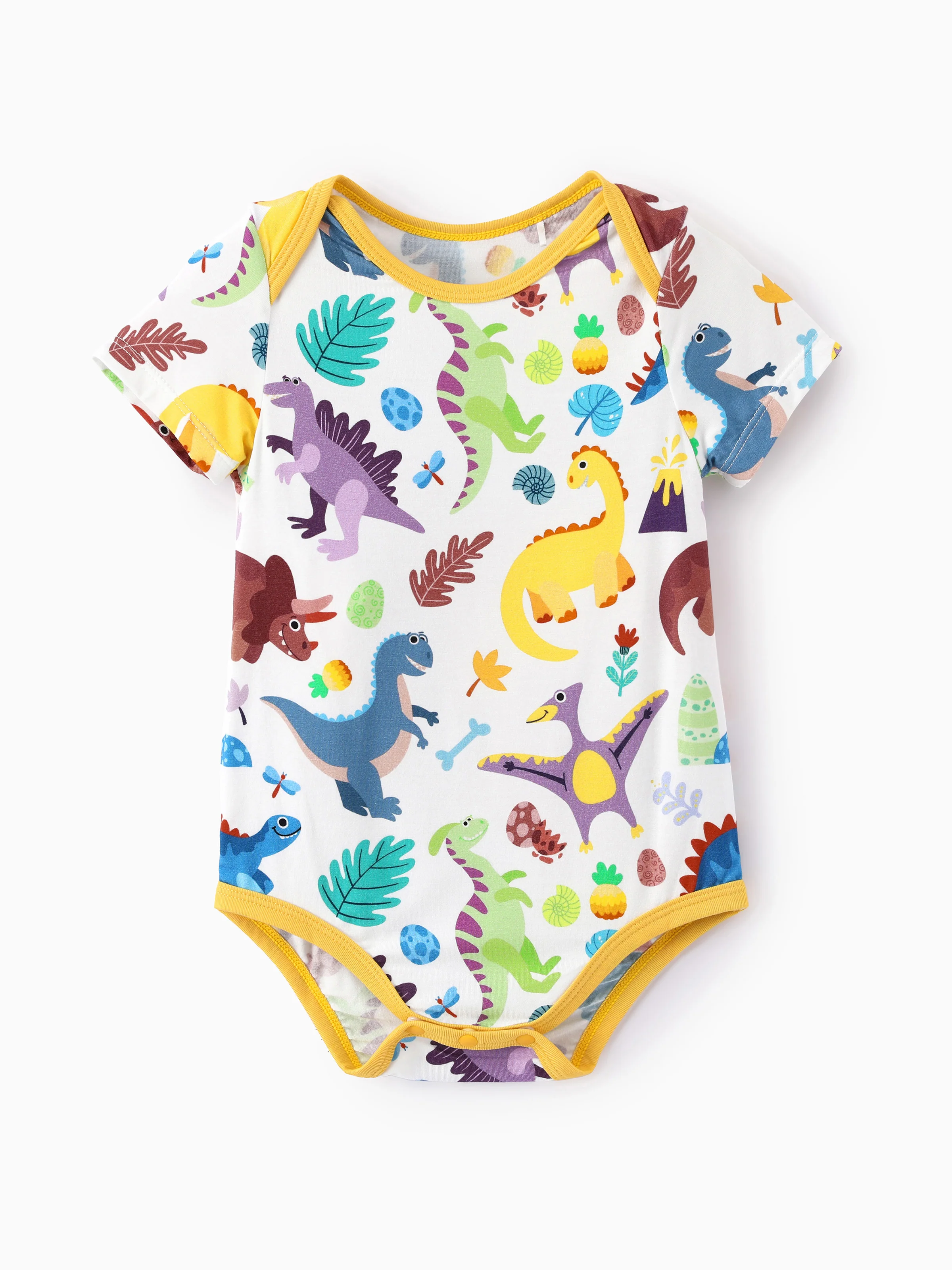Bamboo Baby Boy/Girl 1pc Allover Print  Bodysuits  Color block
