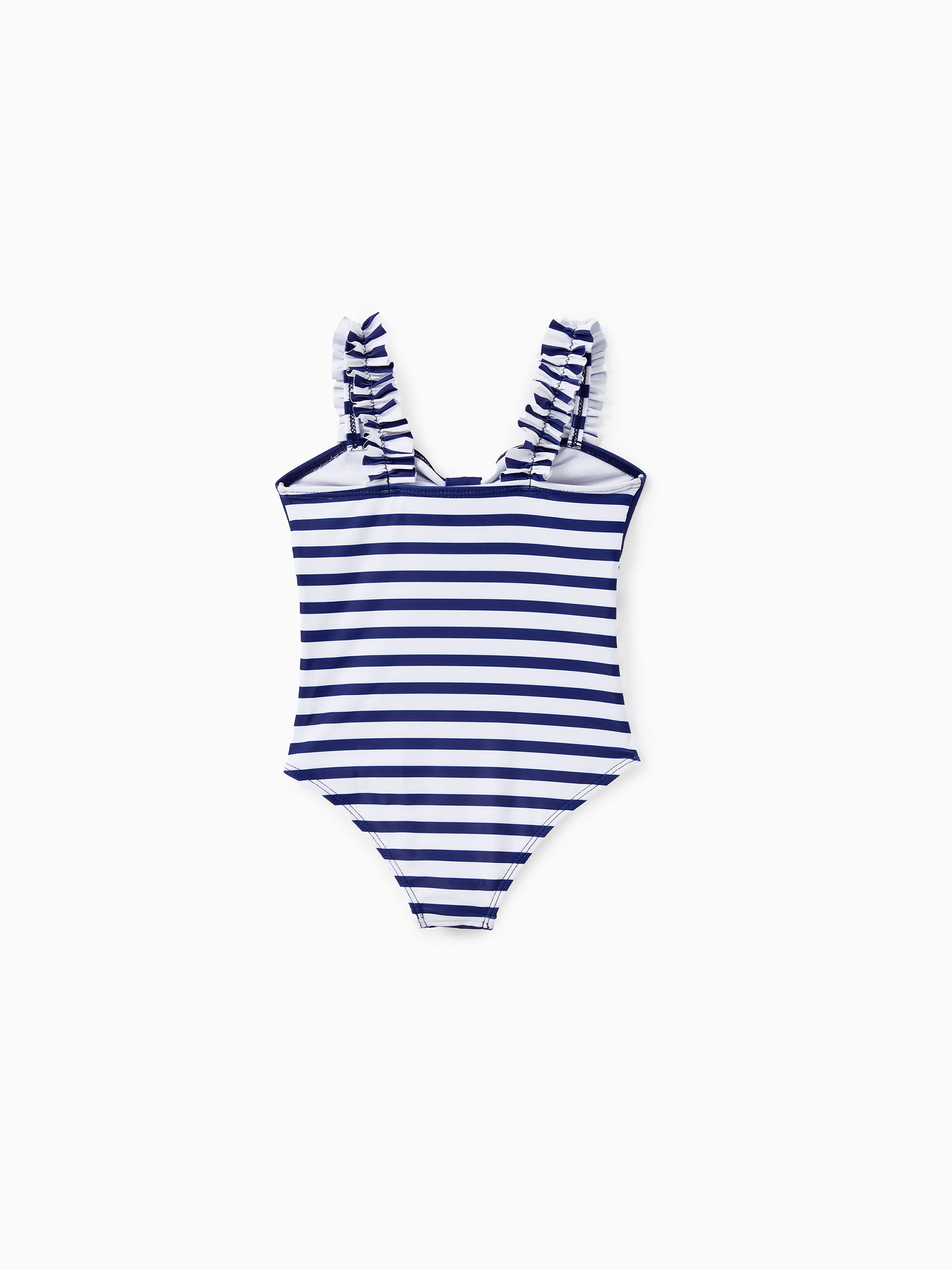 Toddler Girl Disney Mickey and Friends Sibling Set Boys/Girls Character Stripped Swimsuit Dark Blue