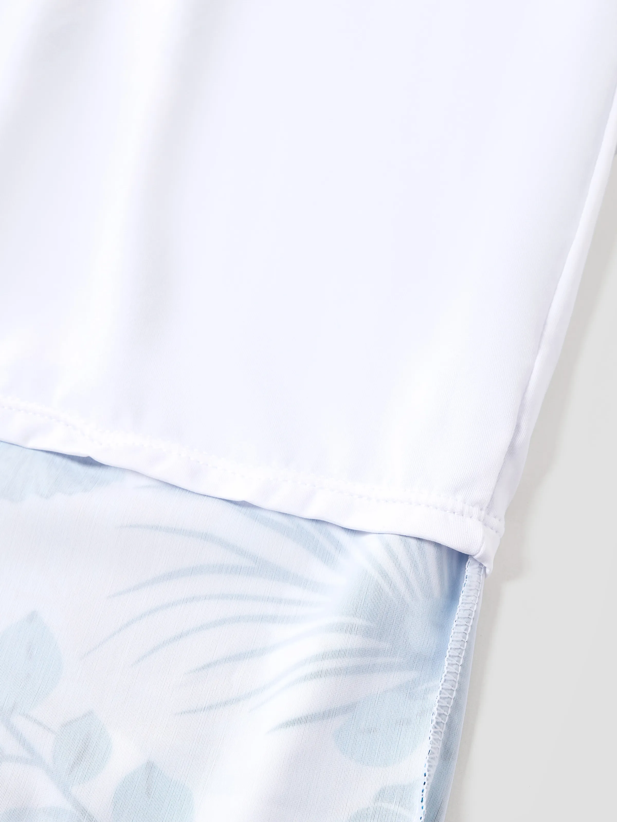 Daddy & Son Drawstring Swim Trunks or Cut Out Lace UP Back One-Piece Swimsuit BLUEWHITE