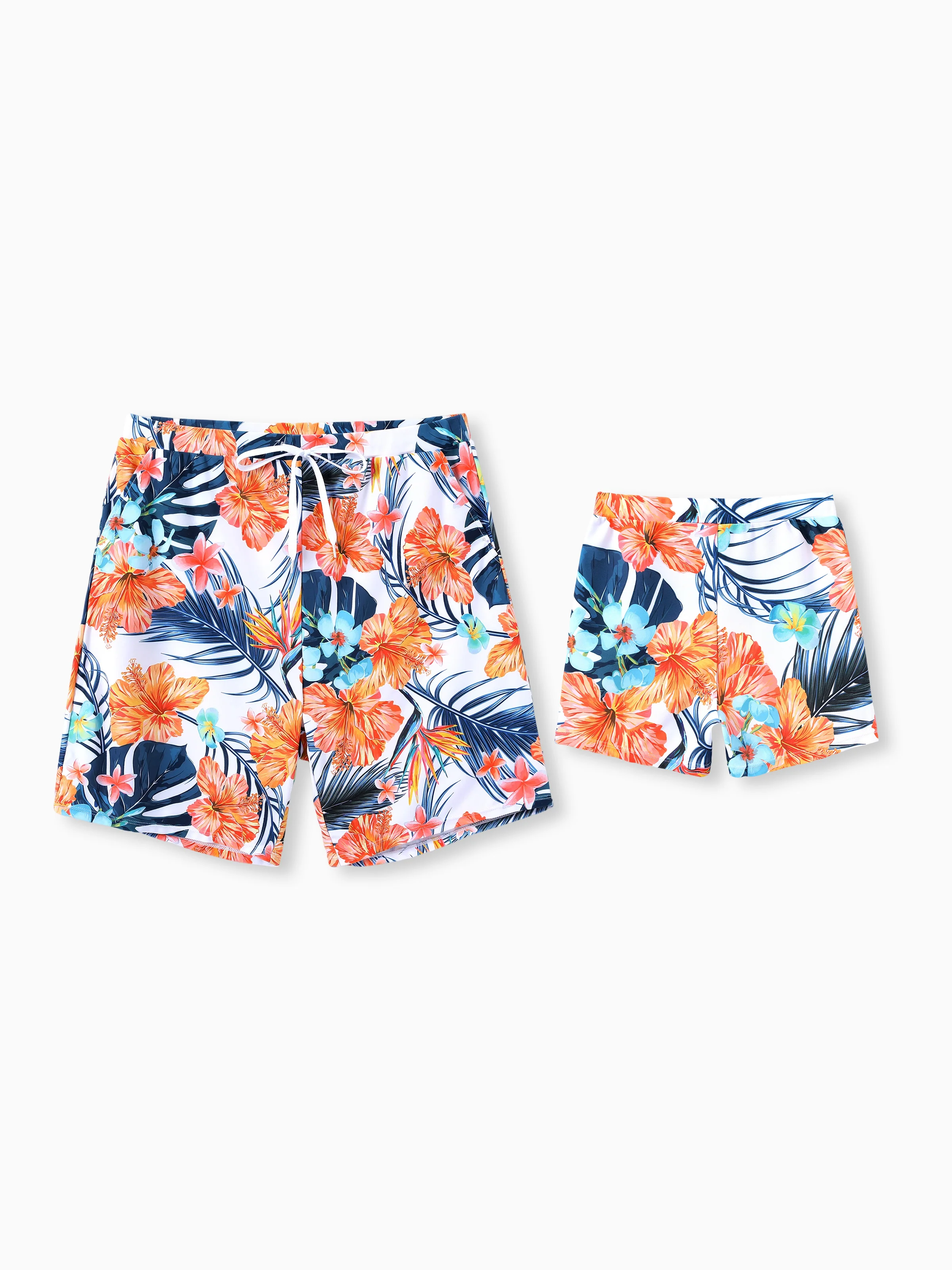 17777-daddy-son-swimwear-tropical-floral-bikini-set-with-ruffle-top-for-mom-daughter-board-shorts-for-dad-son-bright-summer-beach-outfits-orange-1.webp Daddy & Son Swimwear Tropical Floral Bikini Set with Ruffle Top for Mom & Daughter, Board Shorts for Dad & Son, Bright Summer Beach Outfits Orange