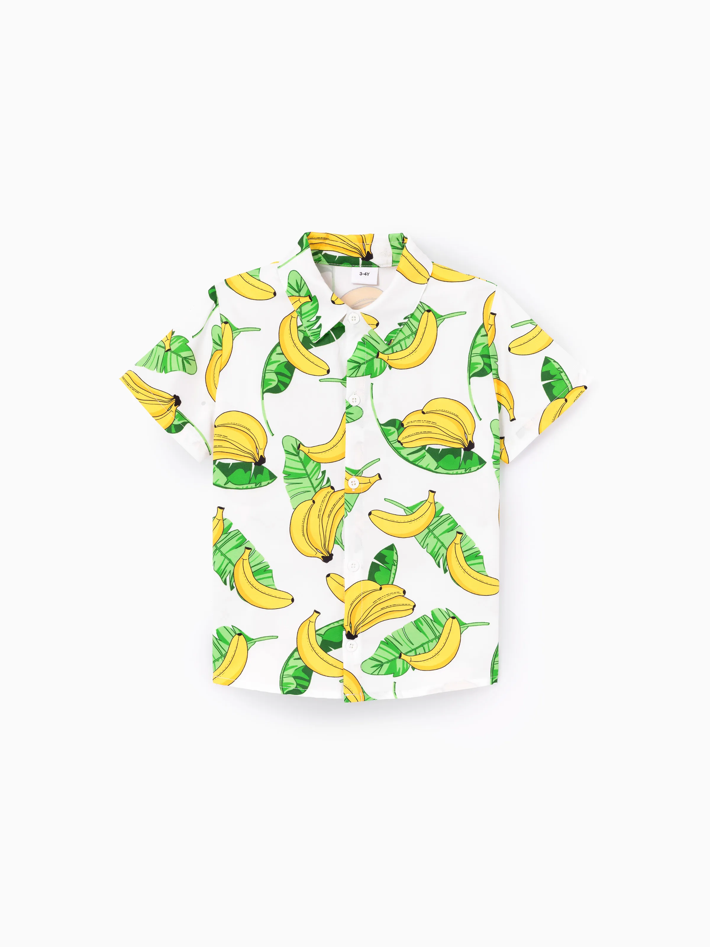 Fresh Market Toddler Boy Banana Shirt & Shorts Set Yellow