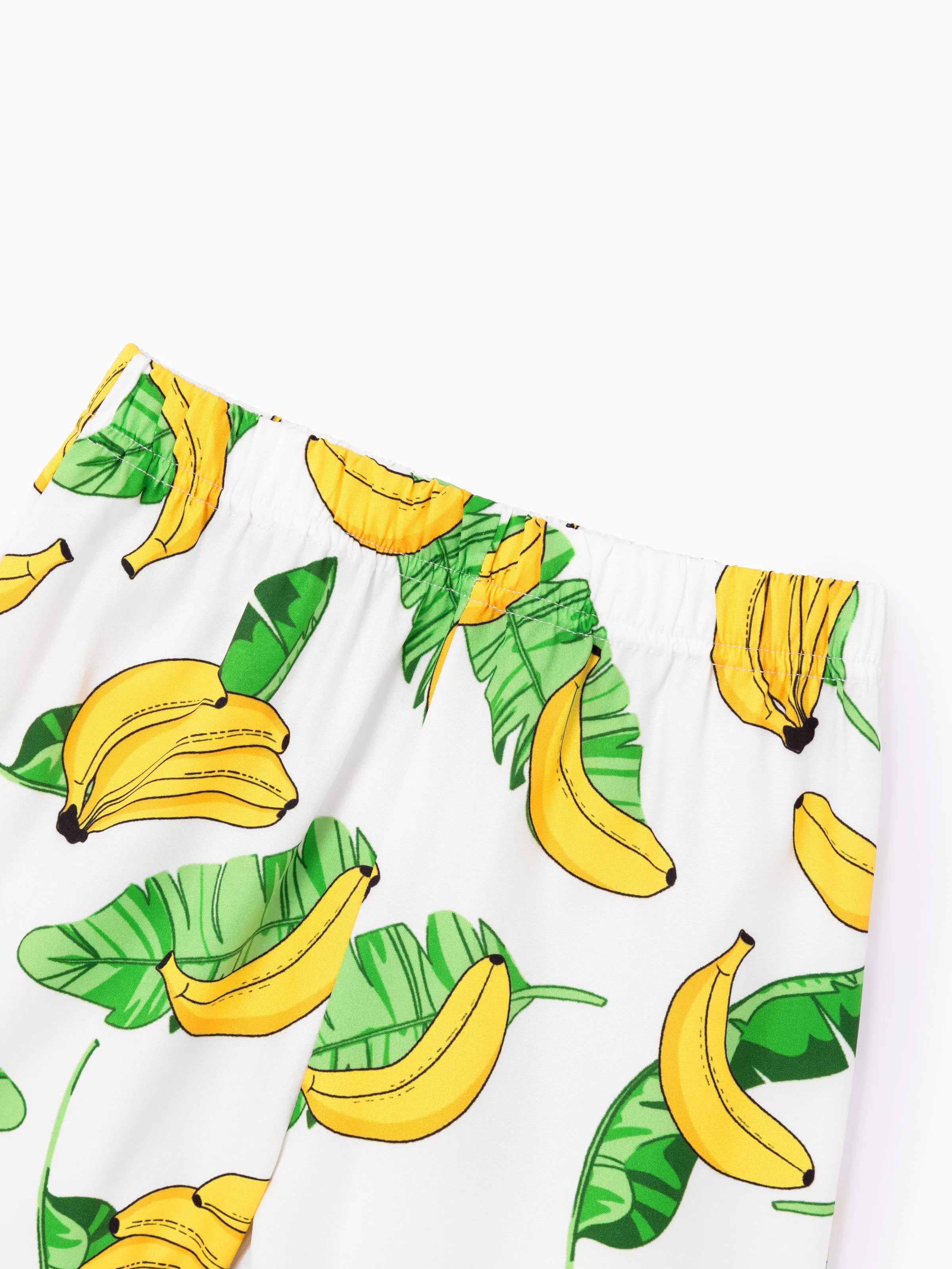 Fresh Market Toddler Boy Banana Shirt & Shorts Set Yellow