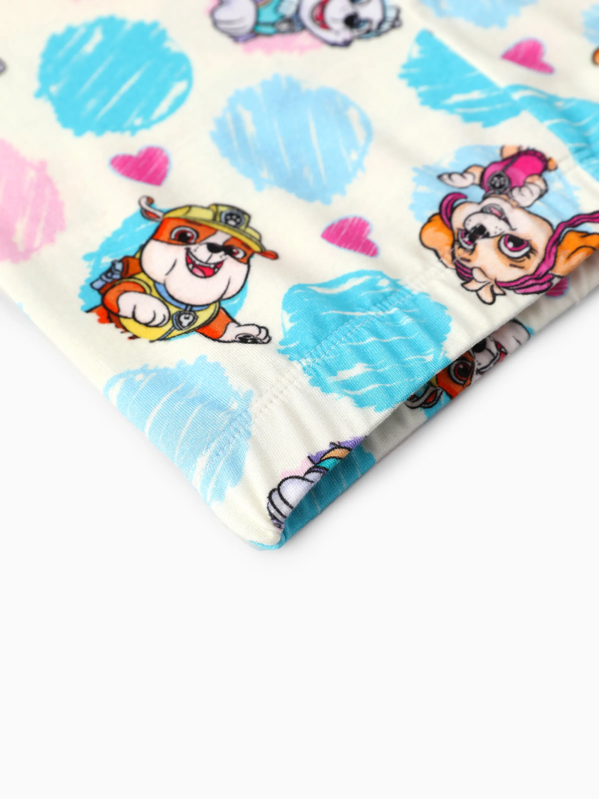 PAW Patrol Bamboo Toddler Girl 2pcs Peplum Top and Biker Shorts Set Multi-color
