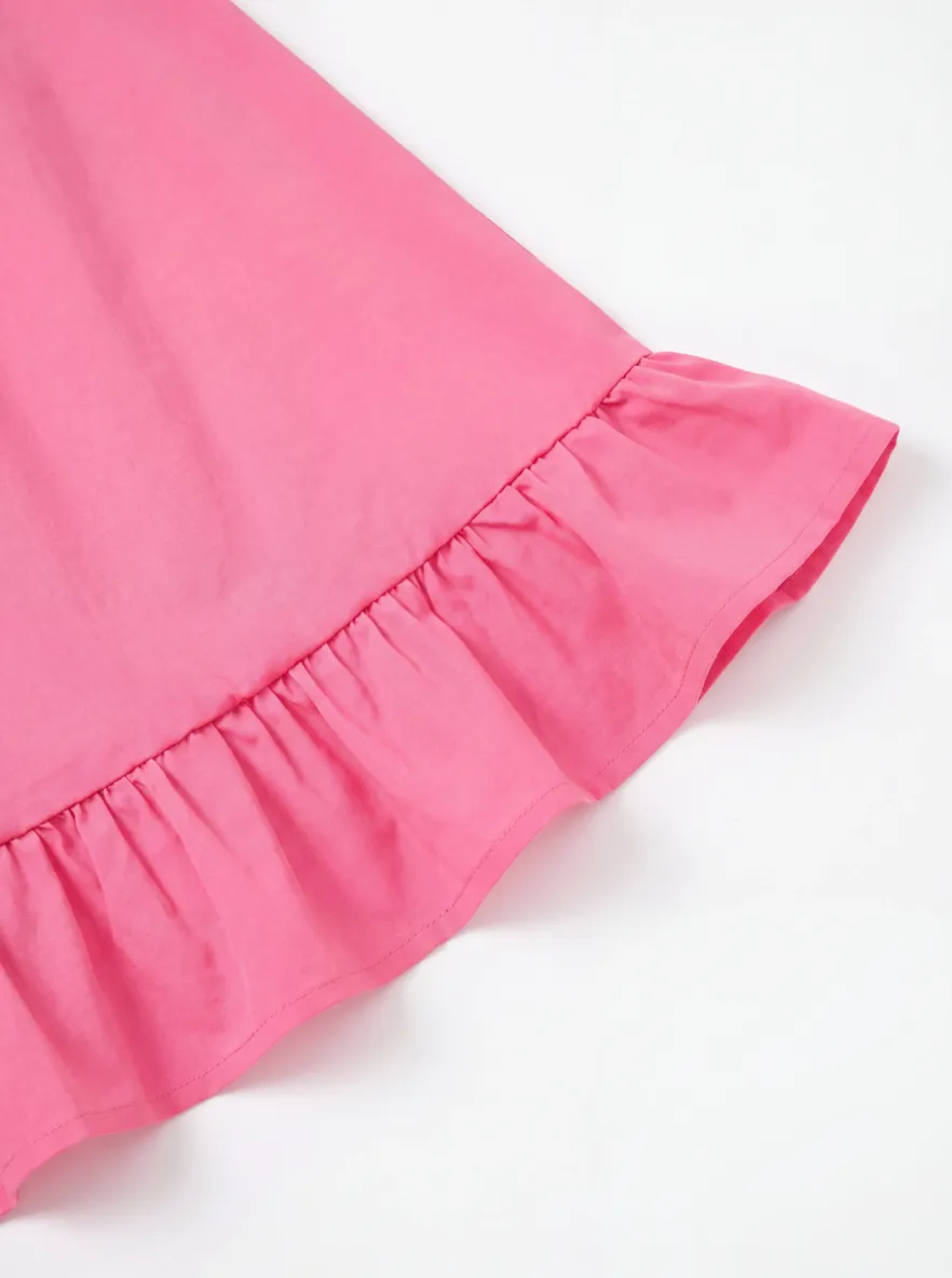 Fresh Market Baby Girl Ruffle Dress Hot Pink
