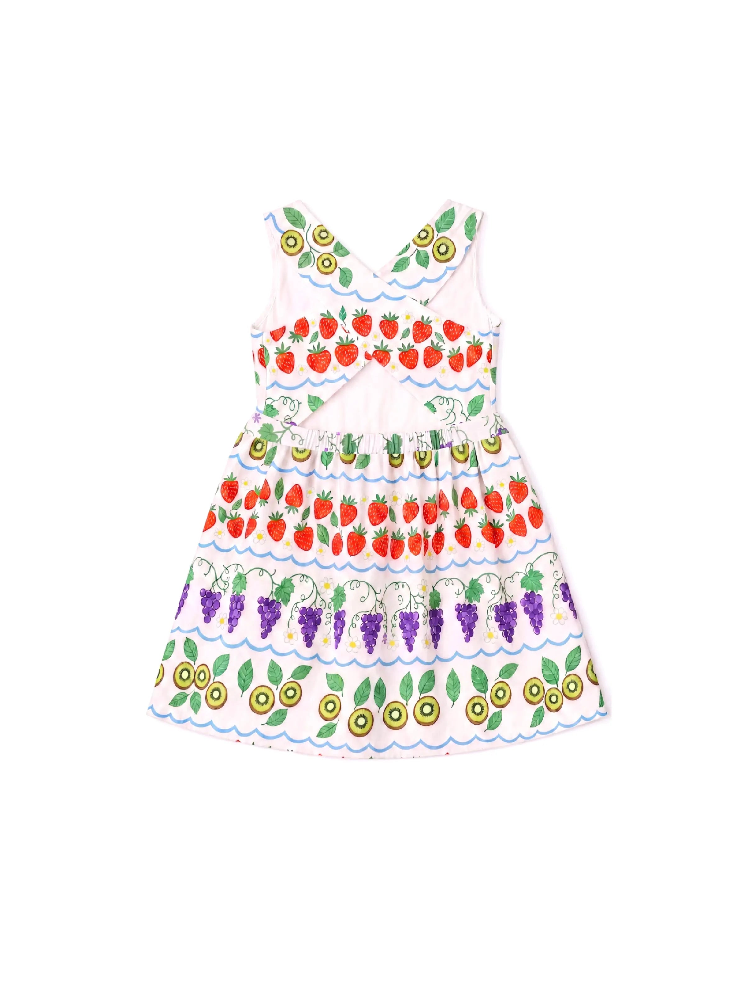 Fresh Market Toddler Girl Fruit Crossback Dress Multi-color