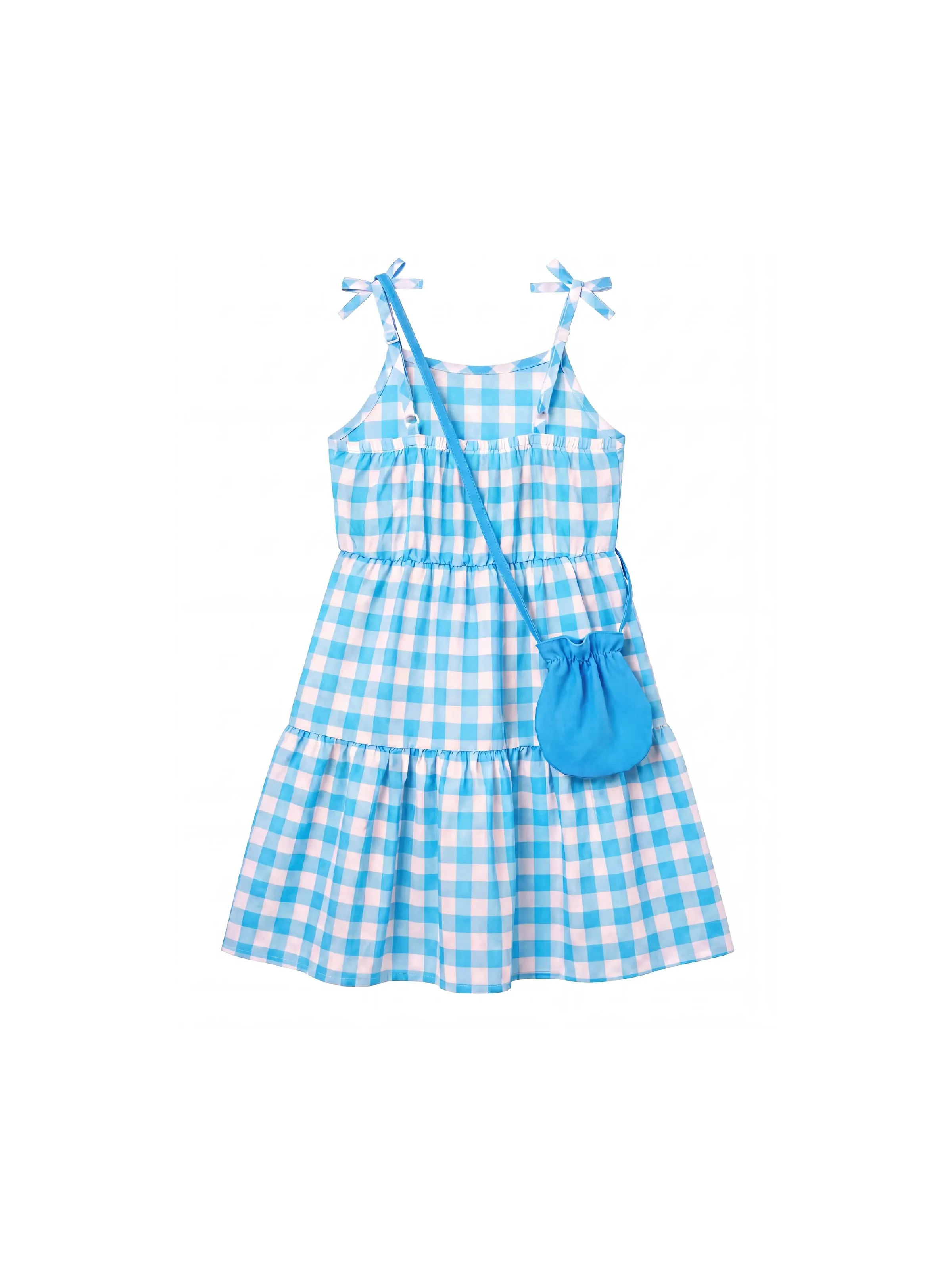 18421-fresh-market-toddler-girl-checkered-tiered-dress-with-bag-blue-3.webp Fresh Market Toddler Girl Checkered Tiered Dress with Bag Blue