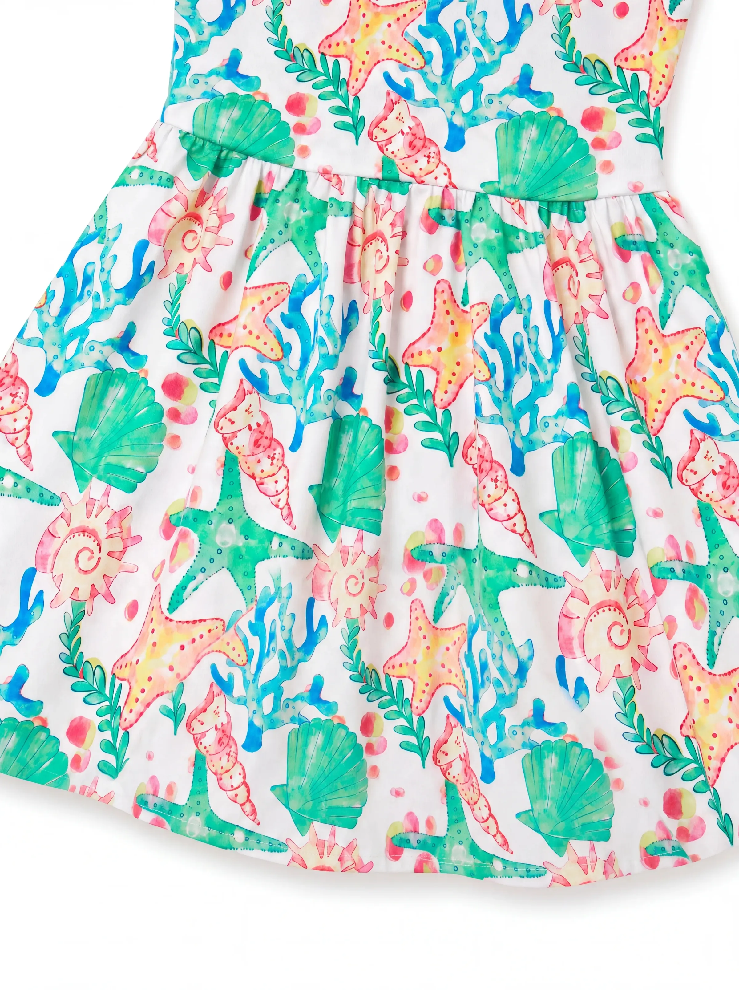 Ocean Vibes Toddler Girl Crossback Dress Green