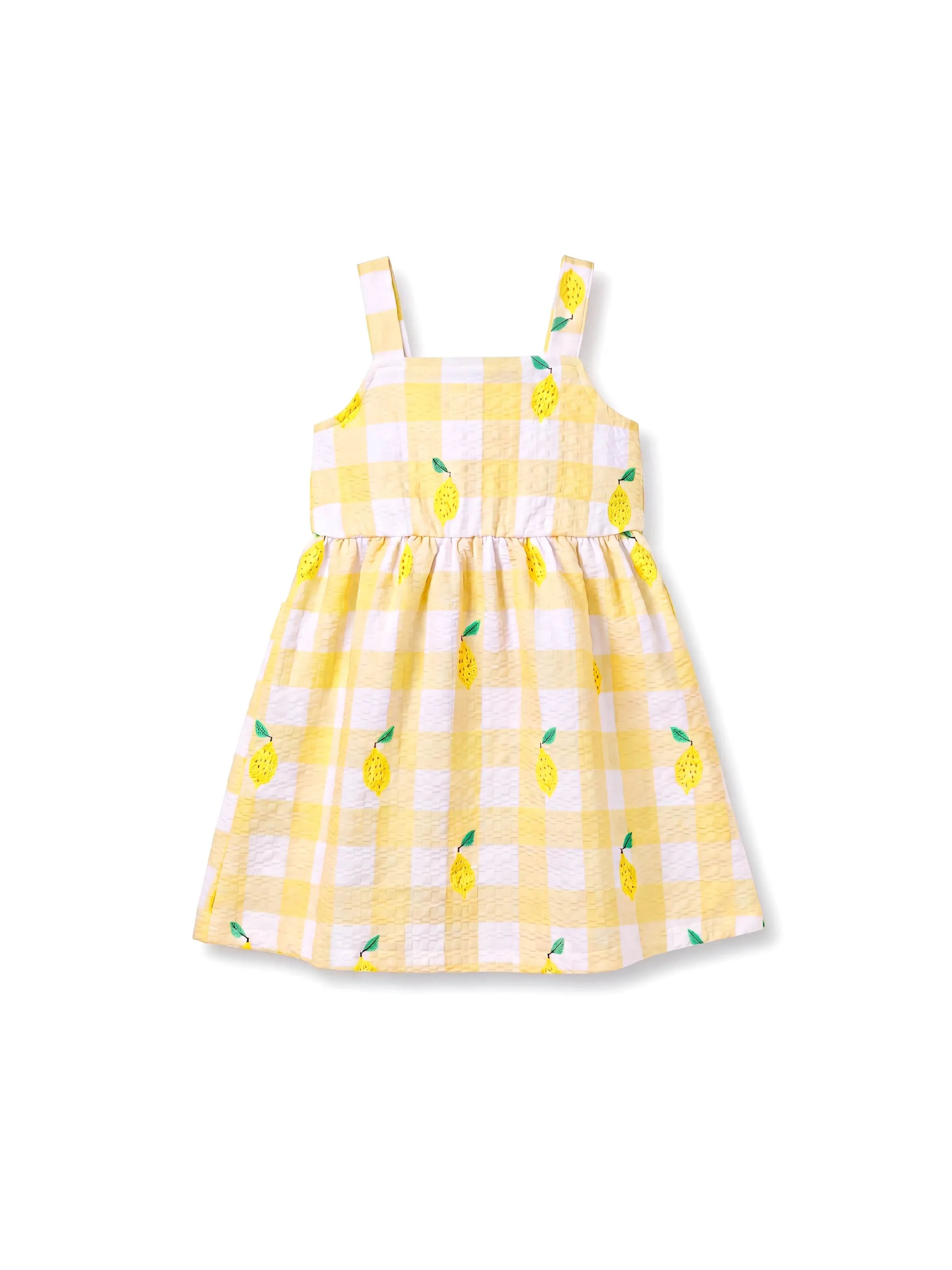 18473-fresh-market-baby-girl-lemon-print-dress-yellow-1.jpg Fresh Market Baby Girl Lemon Print Dress Yellow