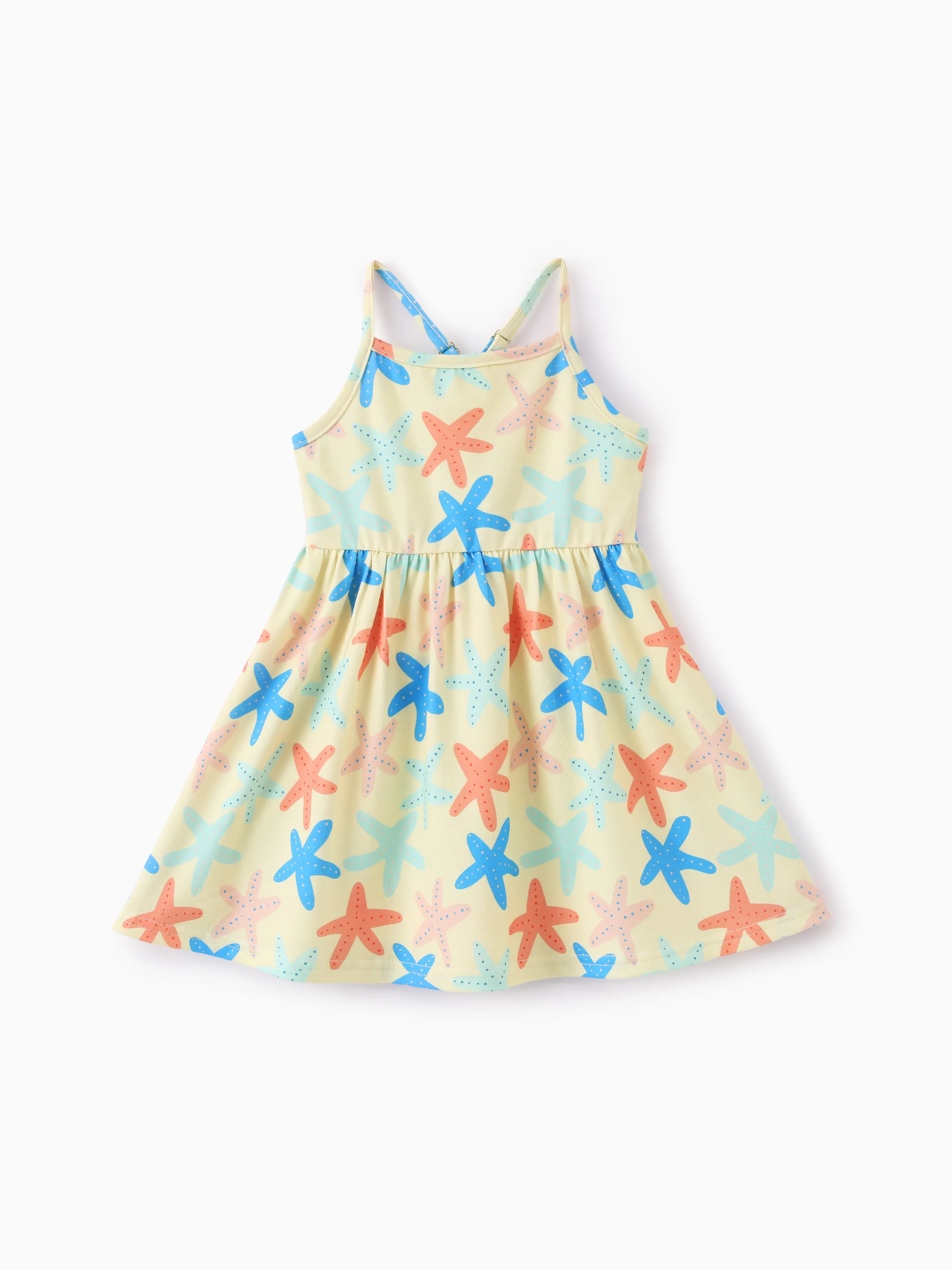 18490-ocean-vibes-baby-girl-starfish-print-crisscross-back-dress-yellow-1.webp Ocean Vibes Baby Girl Starfish Print Crisscross Back Dress Yellow