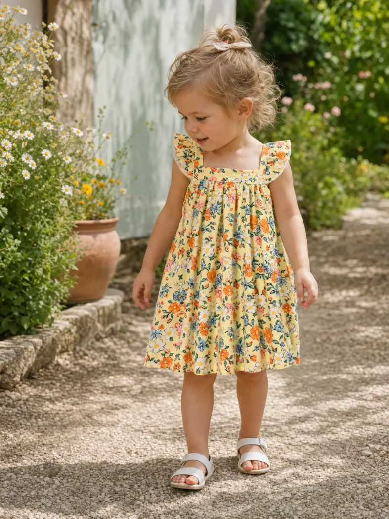 18529-fresh-market-baby-girl-multi-floral-print-dress-yellow-1.webp Fresh Market Baby Girl Multi-Floral Print Dress Yellow