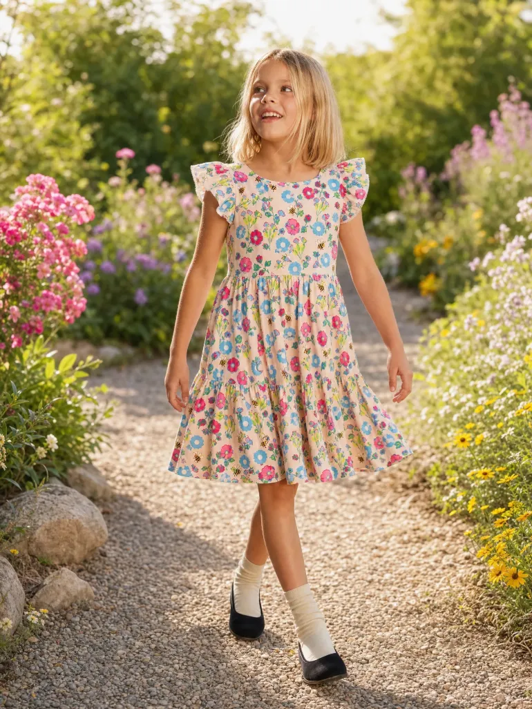 18535-fresh-market-toddler-girl-floral-print-dress-multi-color-1.webp Fresh Market Toddler Girl Floral Print Dress Multi-color