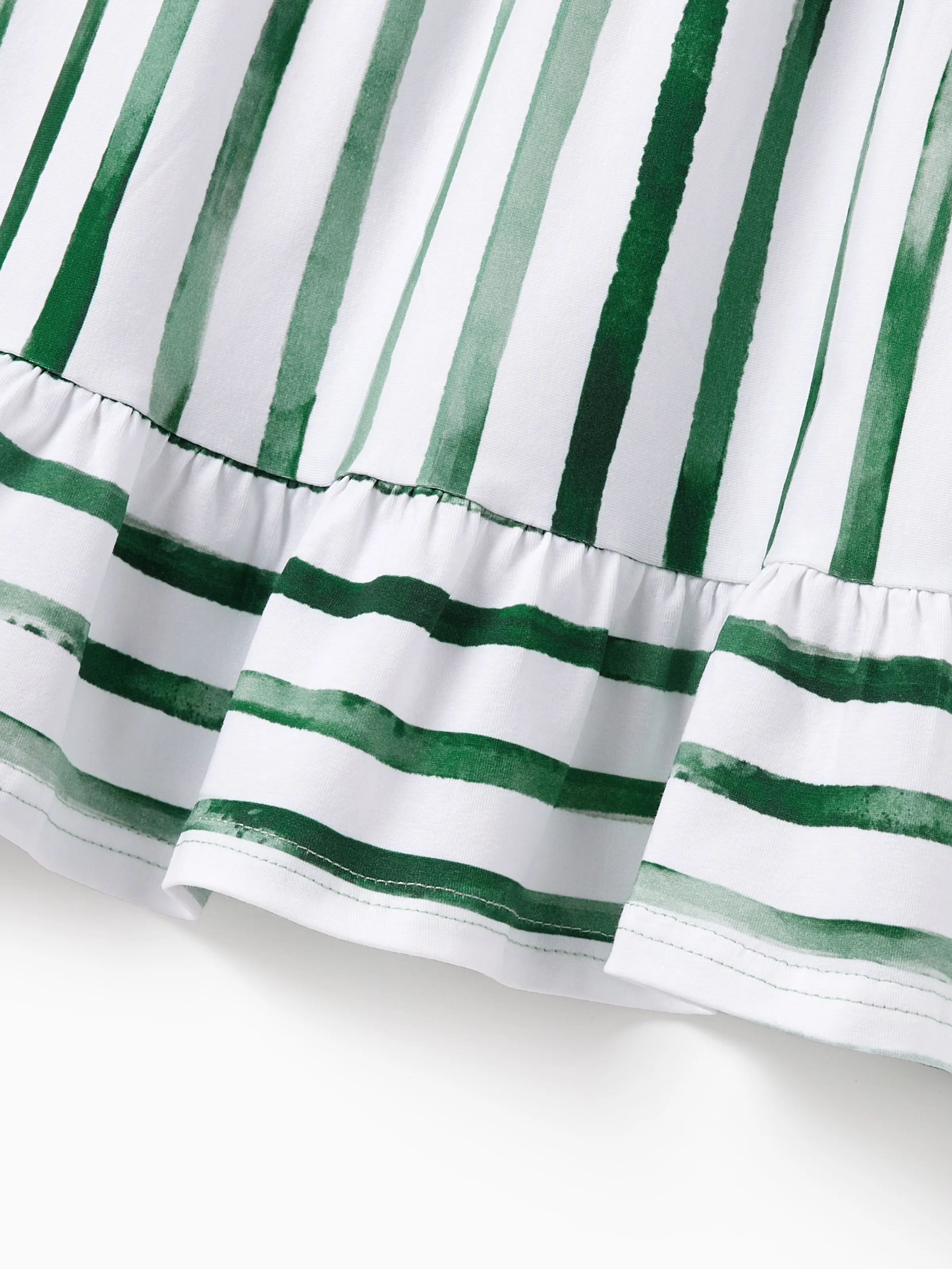 19252-toddler-kid-girl-cotton-green-striped-dress-perfect-for-summer-family-outings-photos-green-8.webp Toddler/Kid Girl Cotton Green Striped Dress, Perfect for Summer Family Outings & Photos Green