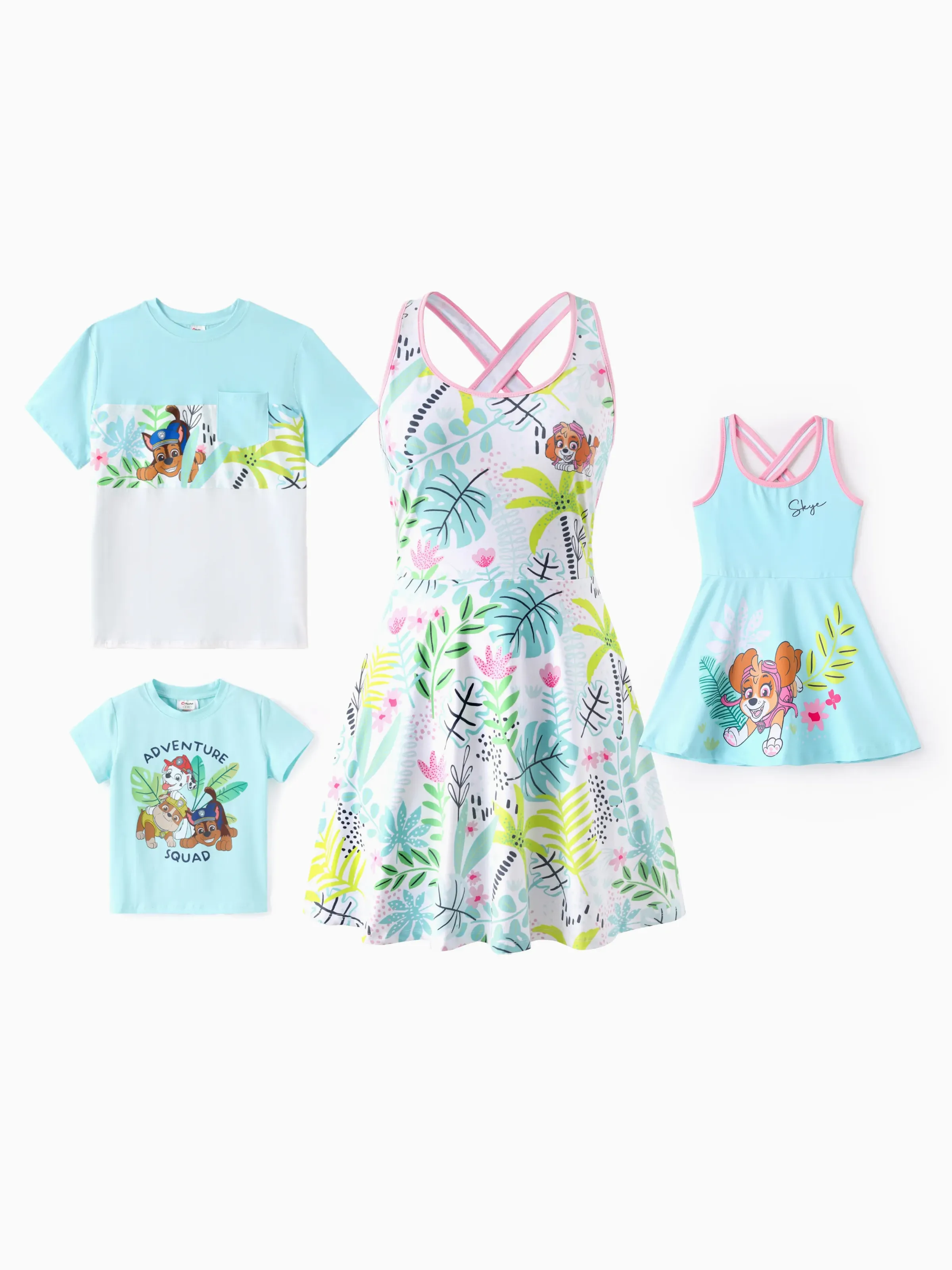 19346-paw-patrol-toddler-kid-girl-floral-crisscross-back-dress-turquoise-5.webp PAW Patrol Toddler/Kid Girl Floral Crisscross Back Dress Turquoise
