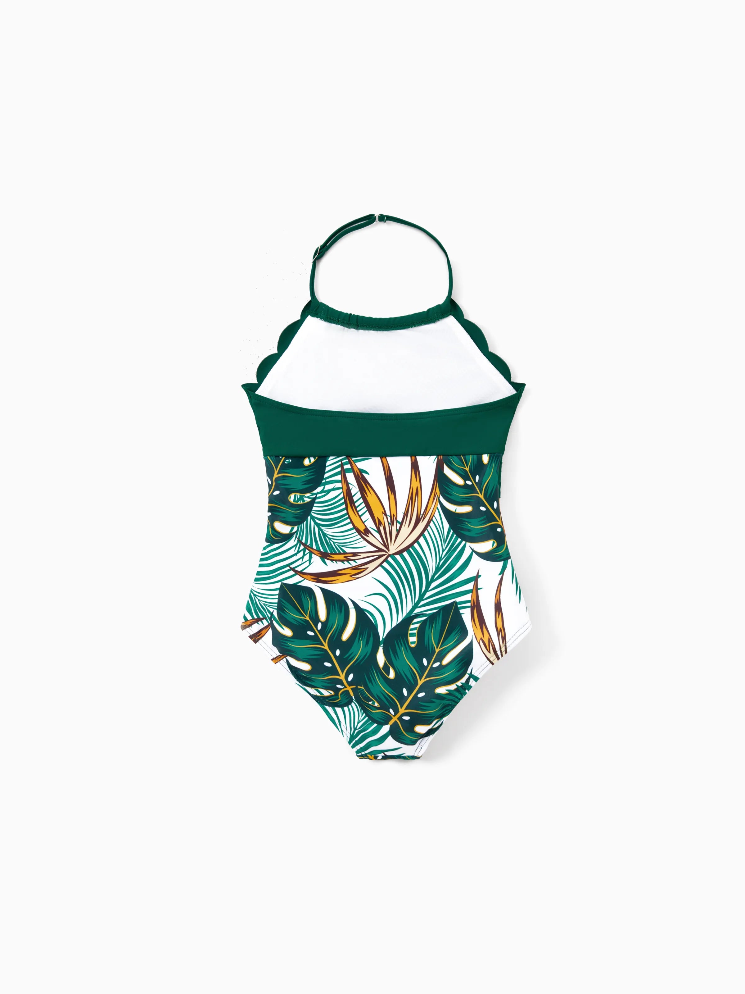 20614-toddler-girl-allover-plants-print-spaghetti-strap-splicing-one-piece-swimsuit-dark-green-5.jpg Toddler Girl Allover Plants Print Spaghetti Strap Splicing One-Piece Swimsuit Dark Green