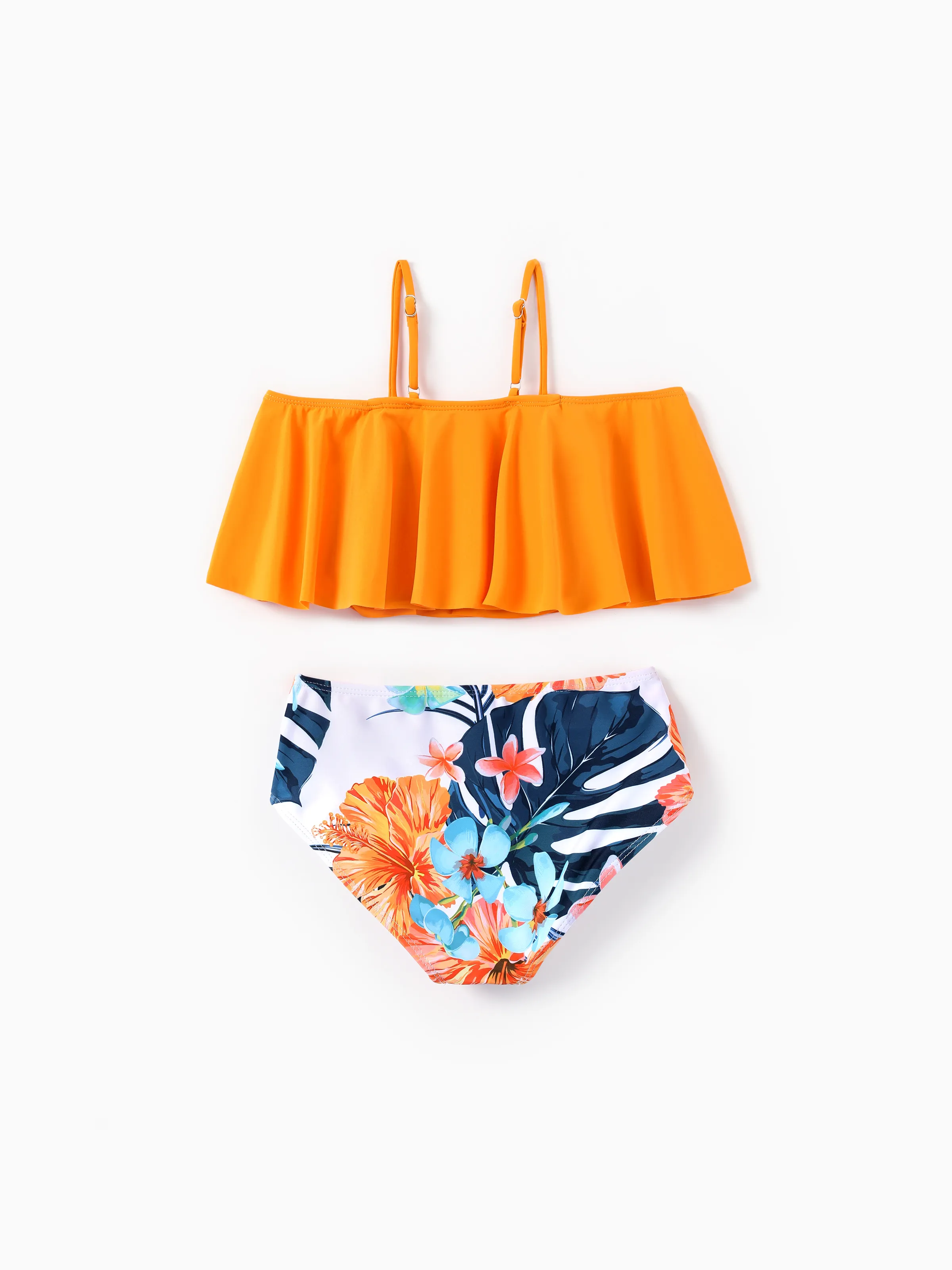 20816-toddler-girl-swimwear-tropical-floral-bikini-set-with-ruffle-top-for-girls-bright-summer-beach-outfits-orange-3.webp Toddler Girl Swimwear Tropical Floral Bikini Set with Ruffle Top for girls Bright Summer Beach Outfits Orange