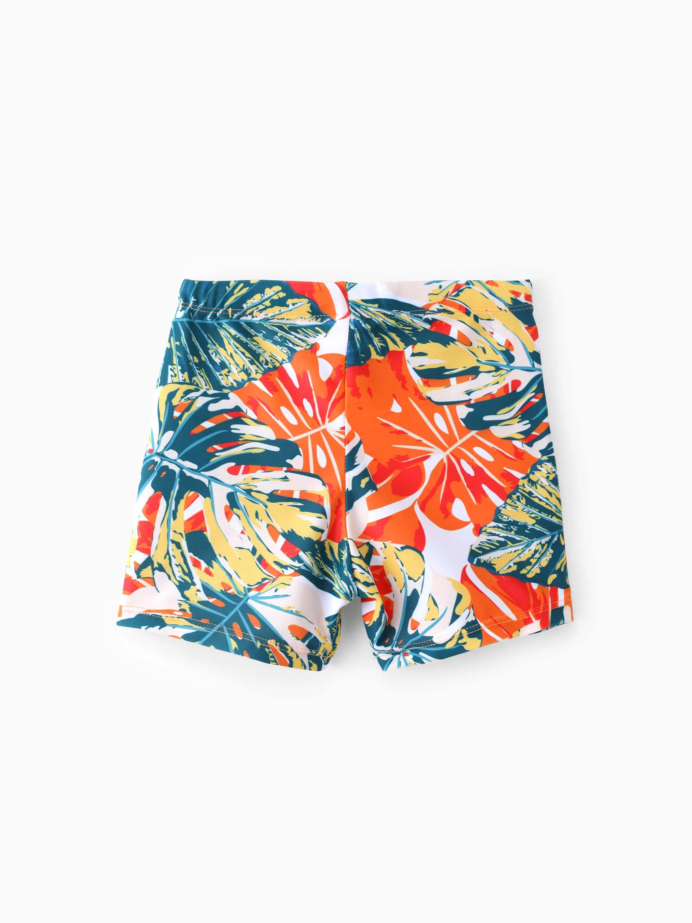 26420-toddler-boy-orange-and-all-over-tropical-plant-print-splicing-ruffle-swim-trunks-shorts-orange-color-3.jpg Toddler Boy Orange and All Over Tropical Plant Print Splicing Ruffle Swim Trunks Shorts Orange color