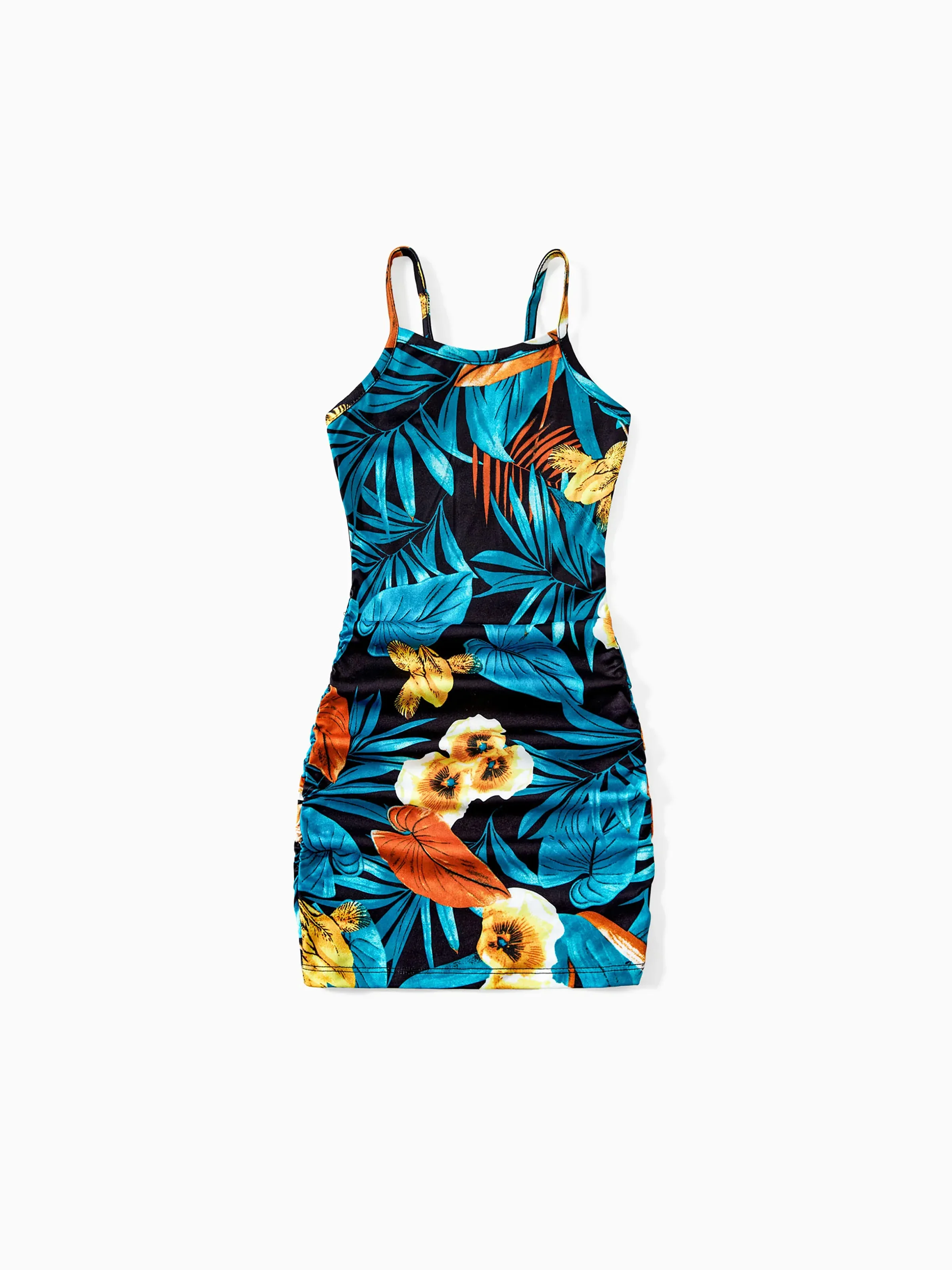 26787-toddler-kid-girl-floral-panel-t-shirt-and-floral-ruched-drawstring-side-strap-dress-sets-black-1.webp Toddler/Kid Girl Floral Panel T-shirt and Floral Ruched Drawstring Side Strap Dress Sets Black