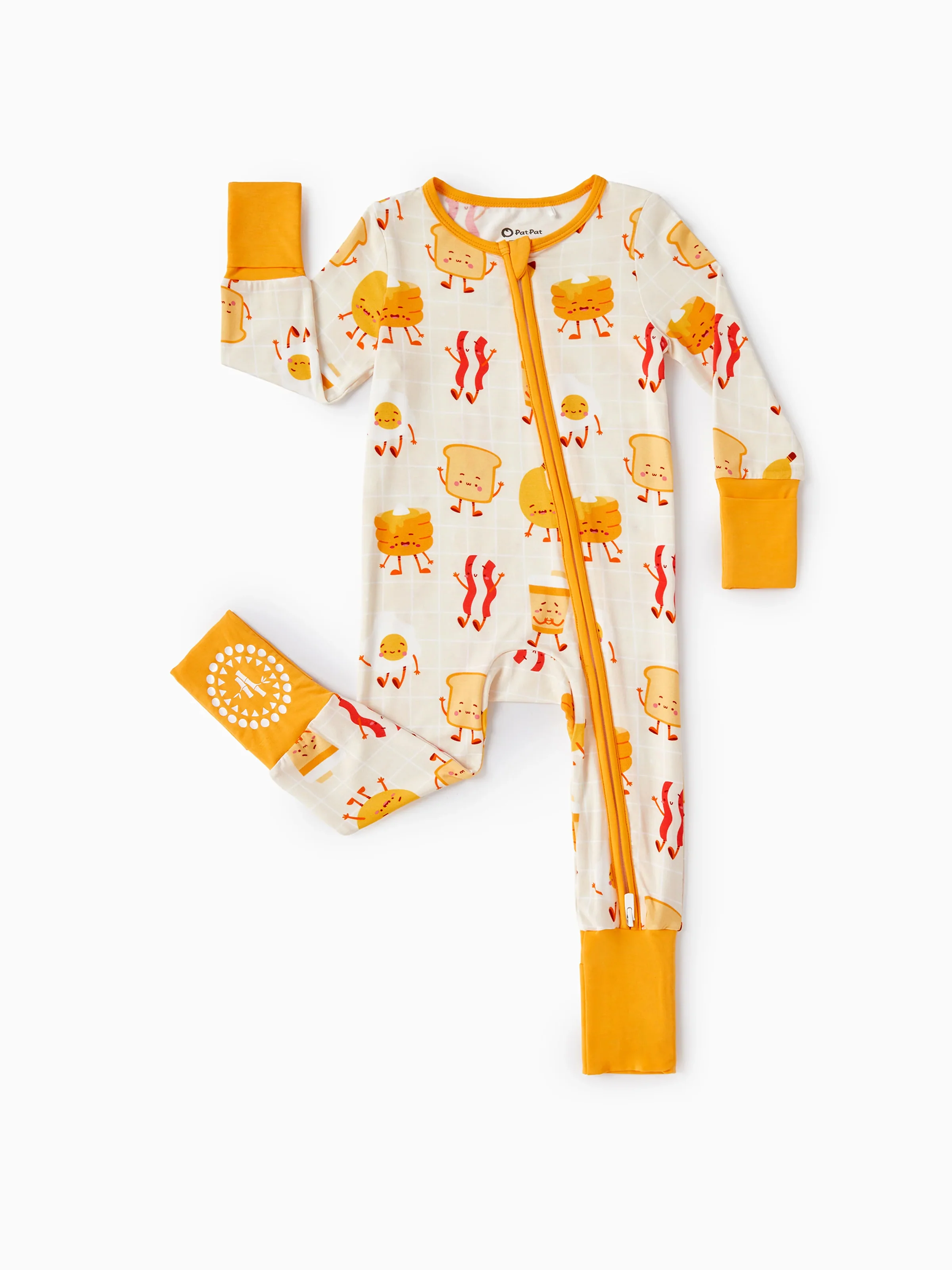 27525-bamboo-baby-boy-girl-cartoon-printed-2-way-zip-onesies-anti-slip-long-sleeve-footie-pale-yellow-1.webp Bamboo Baby Boy/Girl Cartoon Printed 2-Way Zip Onesies Anti Slip Long-sleeve Footie Pale Yellow