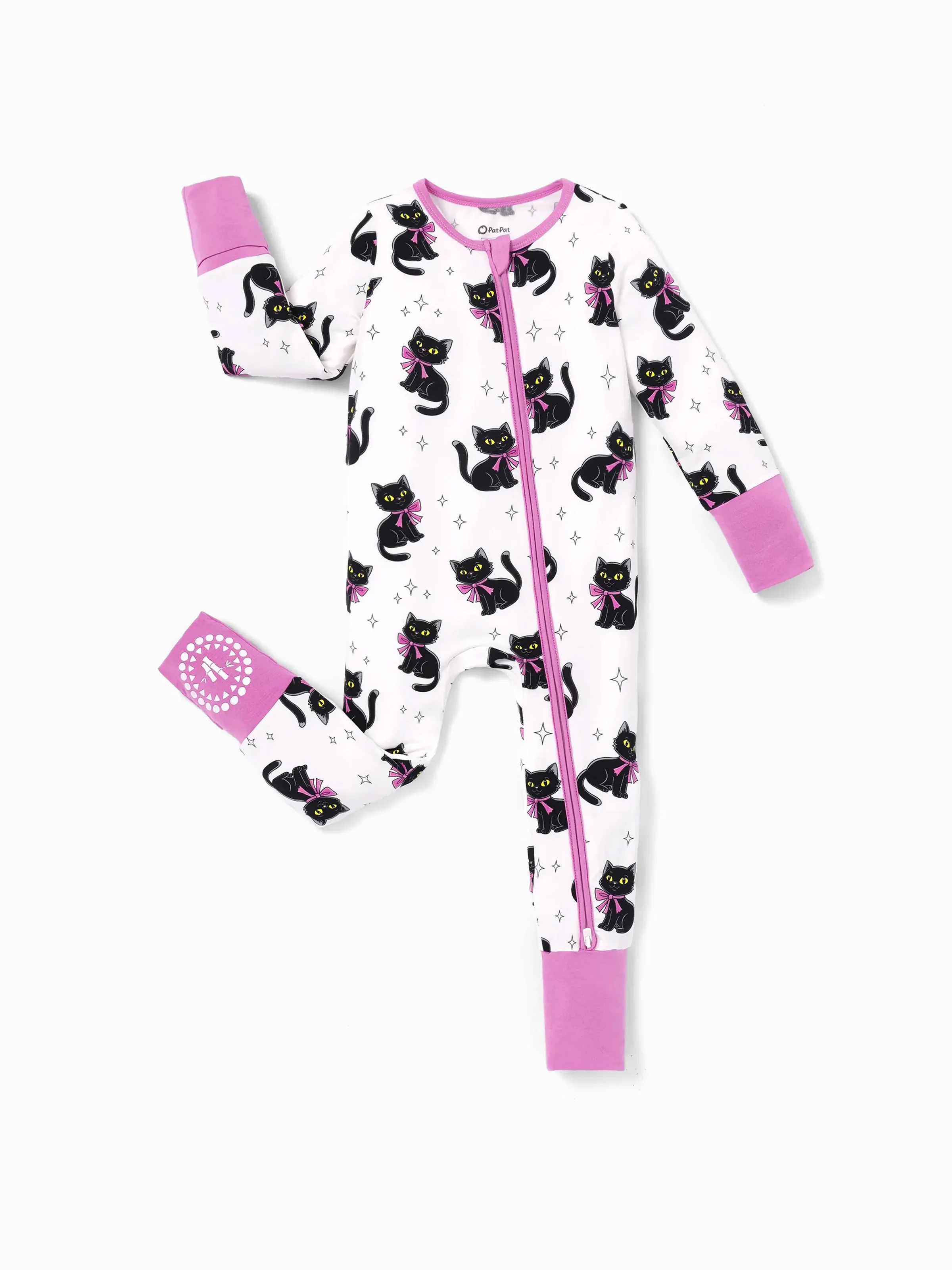 27600-bamboo-baby-boy-girl-cartoon-printed-2-way-zip-onesies-anti-slip-long-sleeve-footie-pink-purple-1.webp Bamboo Baby Boy/Girl Cartoon Printed 2-Way Zip Onesies Anti Slip Long-sleeve Footie Pink purple