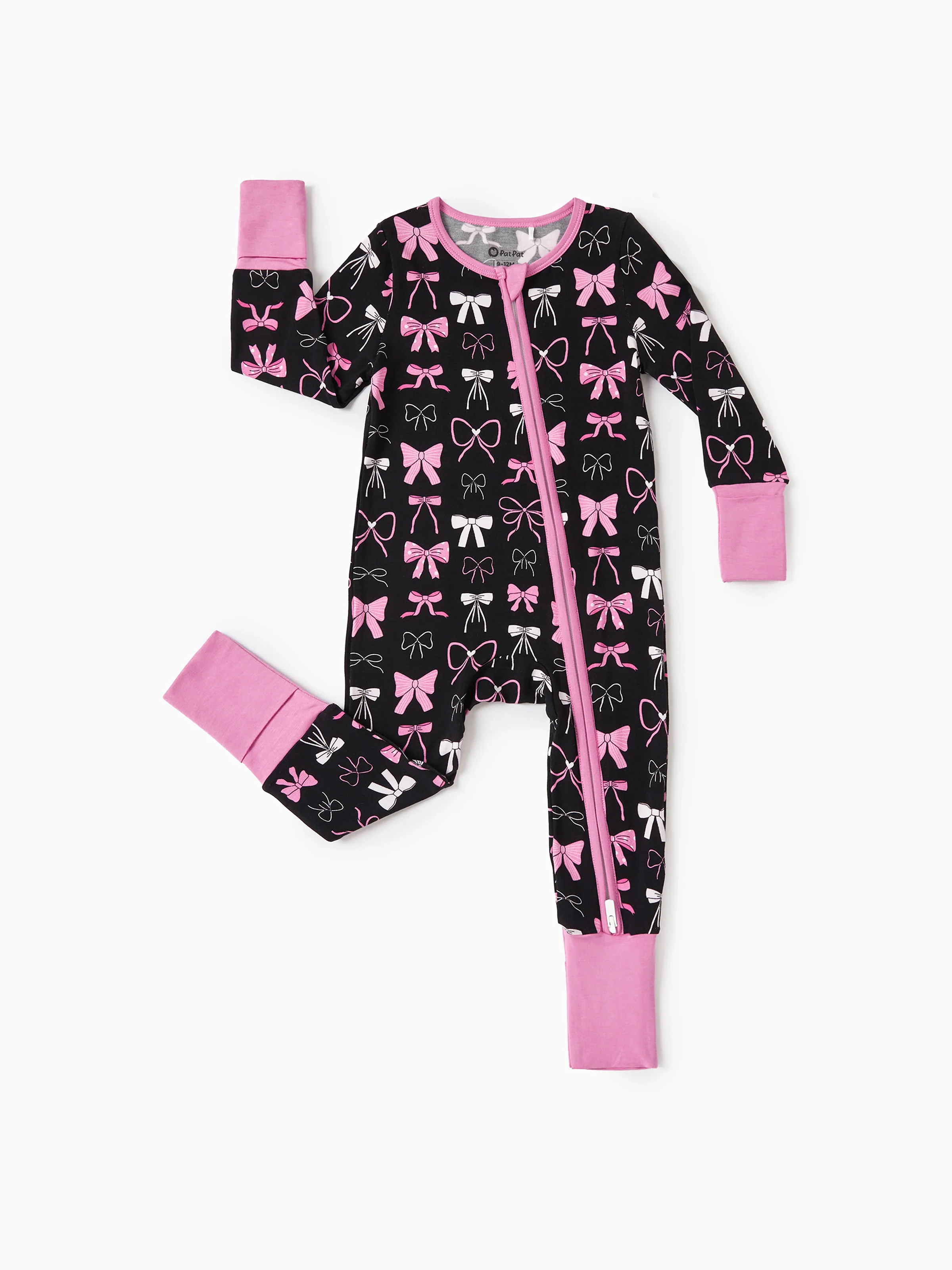 27907-bamboo-baby-girl-elegant-printed-2-way-zip-onesies-anti-slip-long-sleeve-footie-with-hairband-pink-purple-1.webp Bamboo Baby Girl Elegant Printed 2-Way Zip Onesies Anti Slip Long-sleeve Footie with Hairband Pink purple
