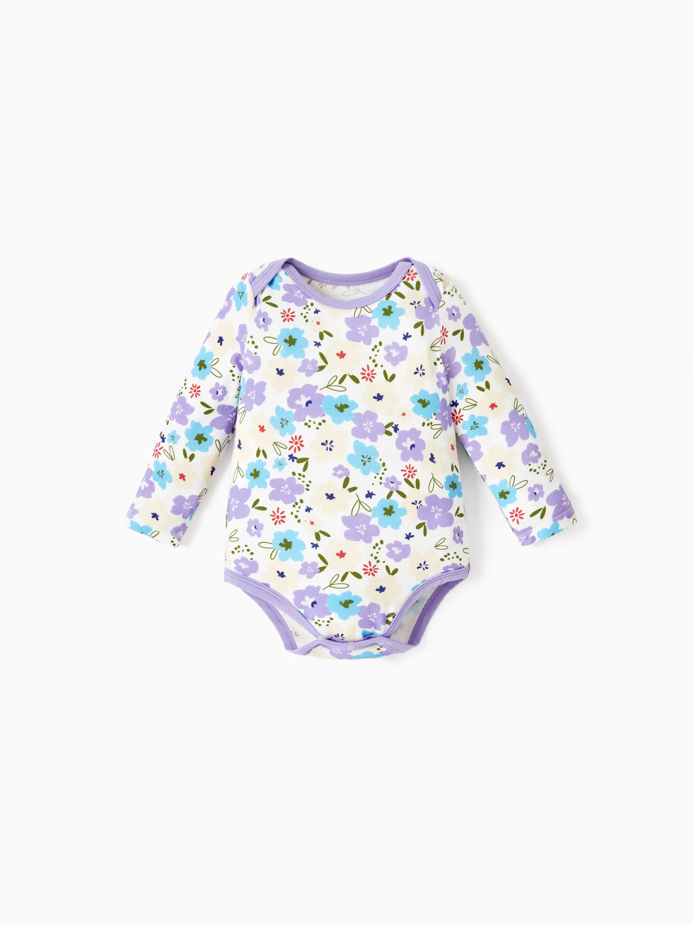 28310-bamboo-baby-bodysuits-2-piece-flora-long-sleeve-rompers-for-baby-girls-infant-purple-4.webp Bamboo Baby Bodysuits 2-piece Flora Long Sleeve Rompers for Baby Girls Infant Purple