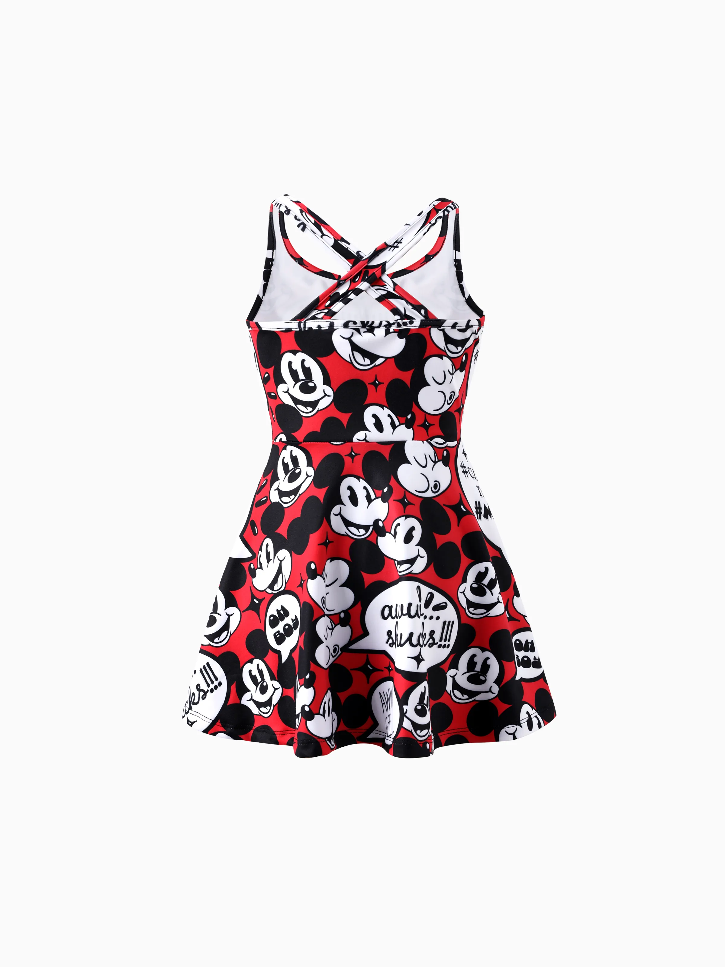 Disney Mickey and Friends Toddler/Kid Girl Mickey Mouse Graffiti Naia™ Allover Dress Red