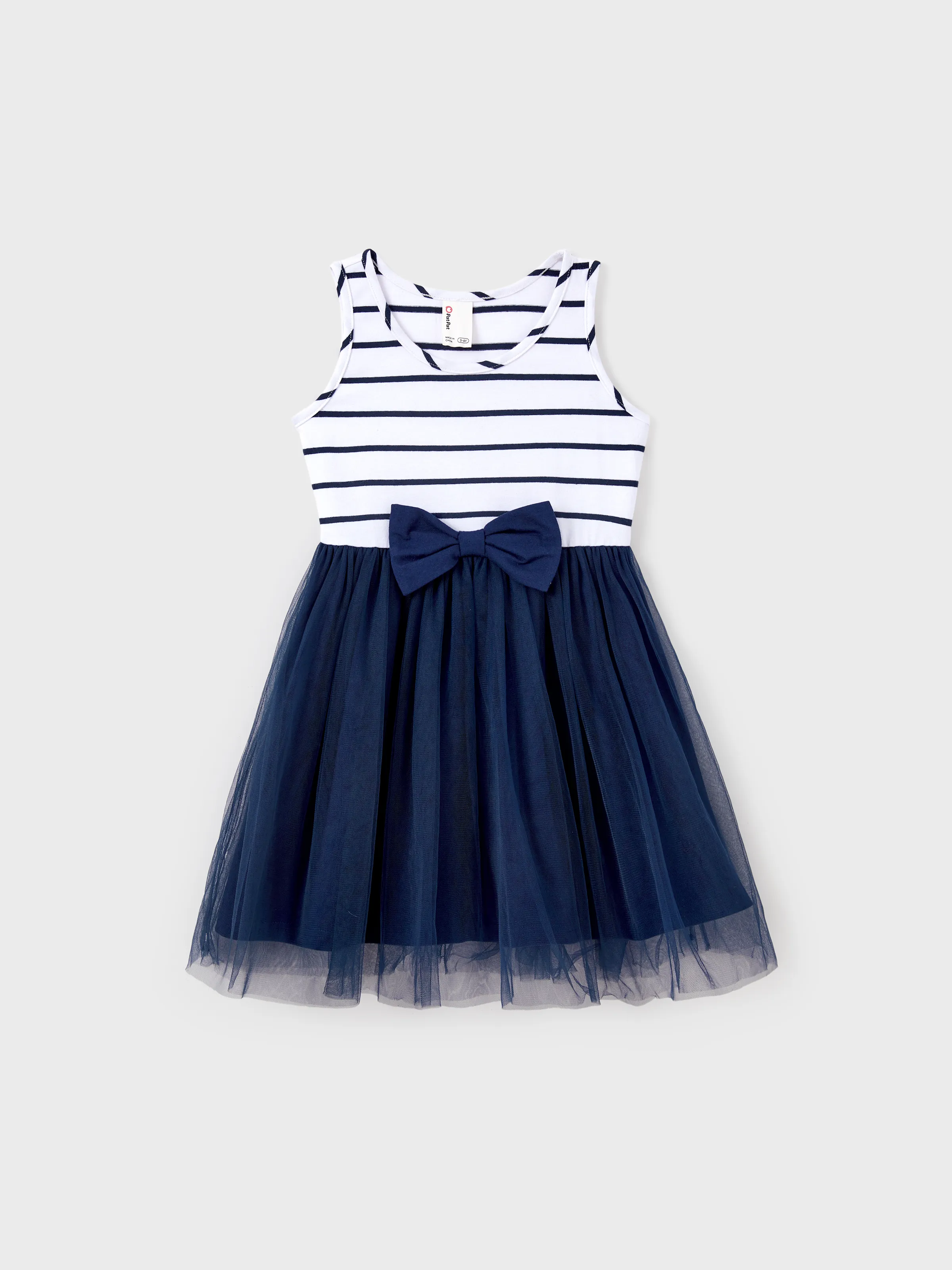 Toddler/Kid Girl Sunny Days Palm Print Cotton Dress, Perfect for Summer Vacations & Family Outings Tibetan Blue