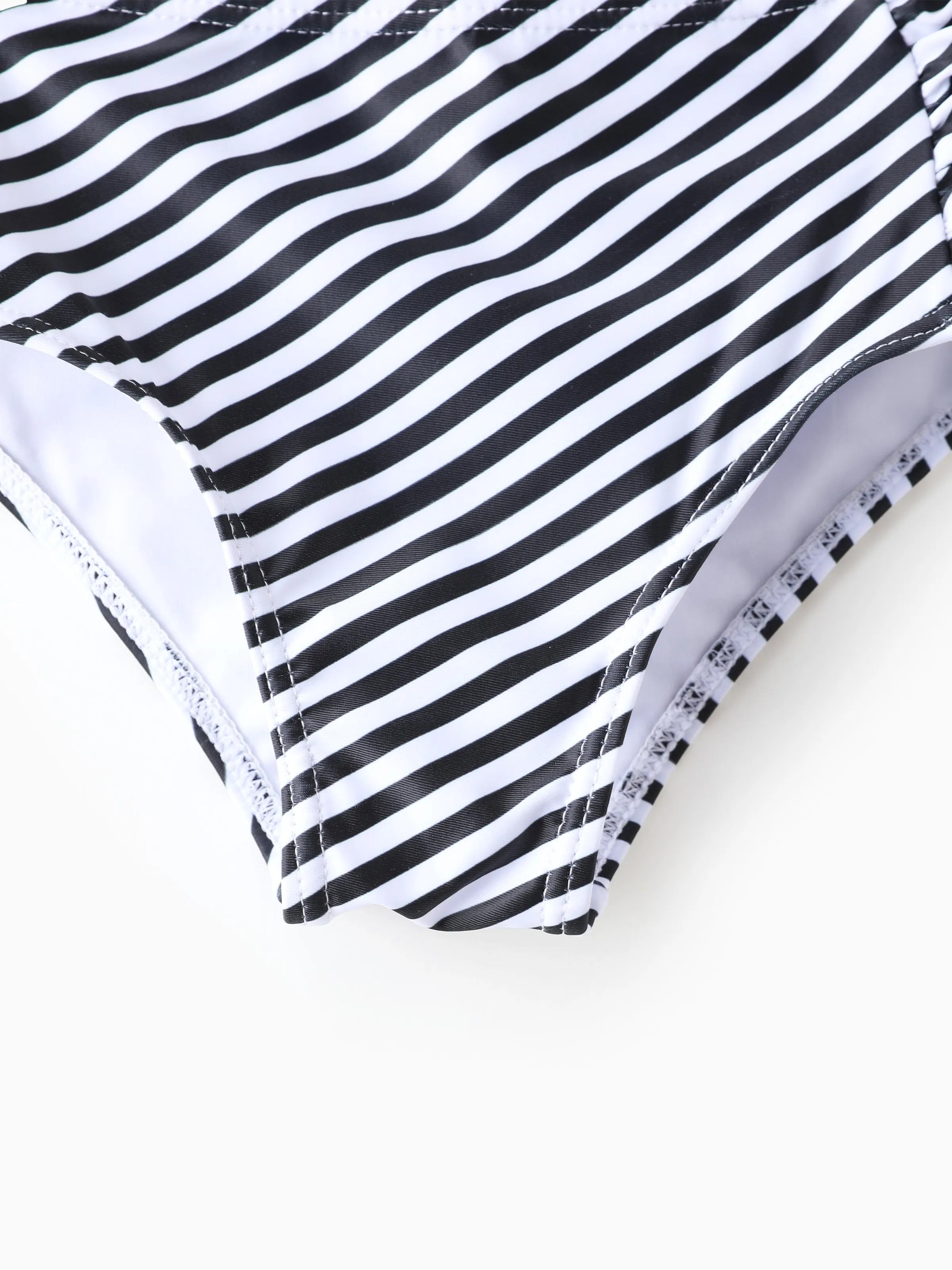 30081-toddler-girl-vertical-stripe-drawstring-besties-printed-crop-tank-bikini-khaki-6.webp Toddler Girl Vertical Stripe Drawstring Besties Printed Crop Tank Bikini Khaki