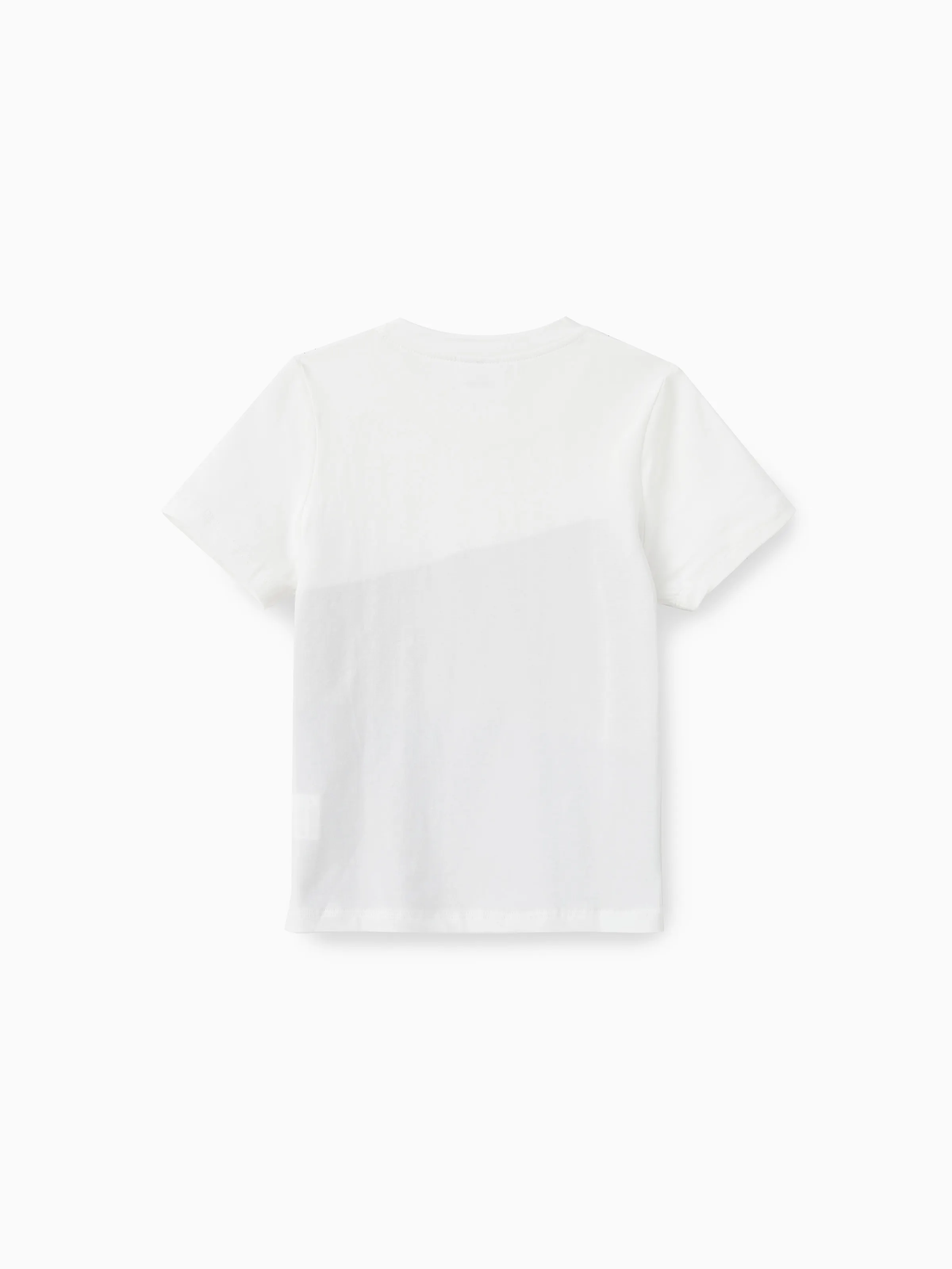 Daddy and Me Family Matching Casual Dress or T-Shirt, Solid Color, Fabric Stitching royalblue