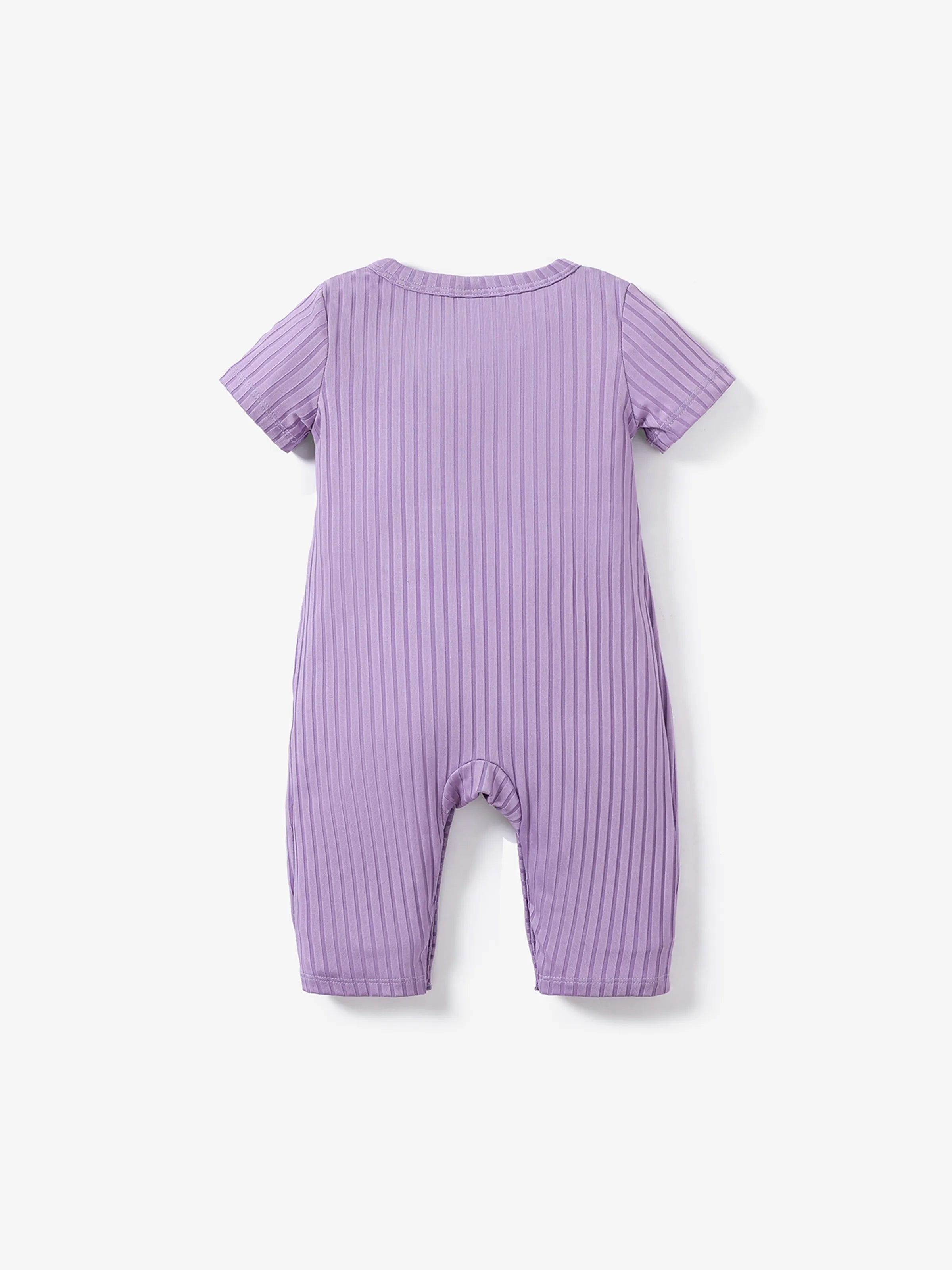 Baby Girl Clothes Floral Print Jumpsuit Purple