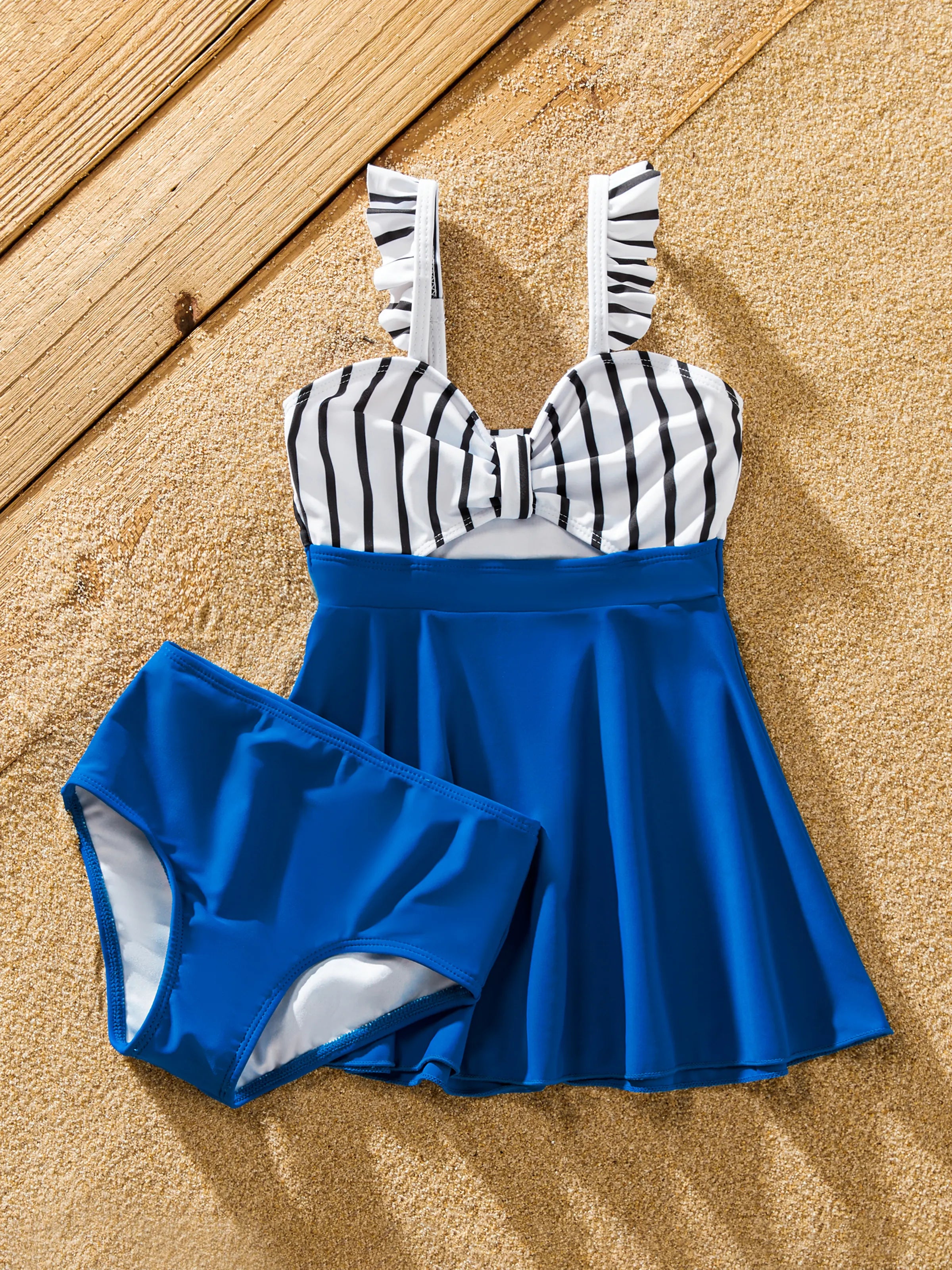 8311-toddler-girl-swimsuit-colorblock-drawstring-striped-blue-spliced-tankini-with-cross-front-tie-back-and-thin-straps-color-block-1.jpg Toddler Girl Swimsuit Colorblock Drawstring Striped Blue Spliced Tankini with Cross-Front, Tie-Back, and Thin Straps Color block