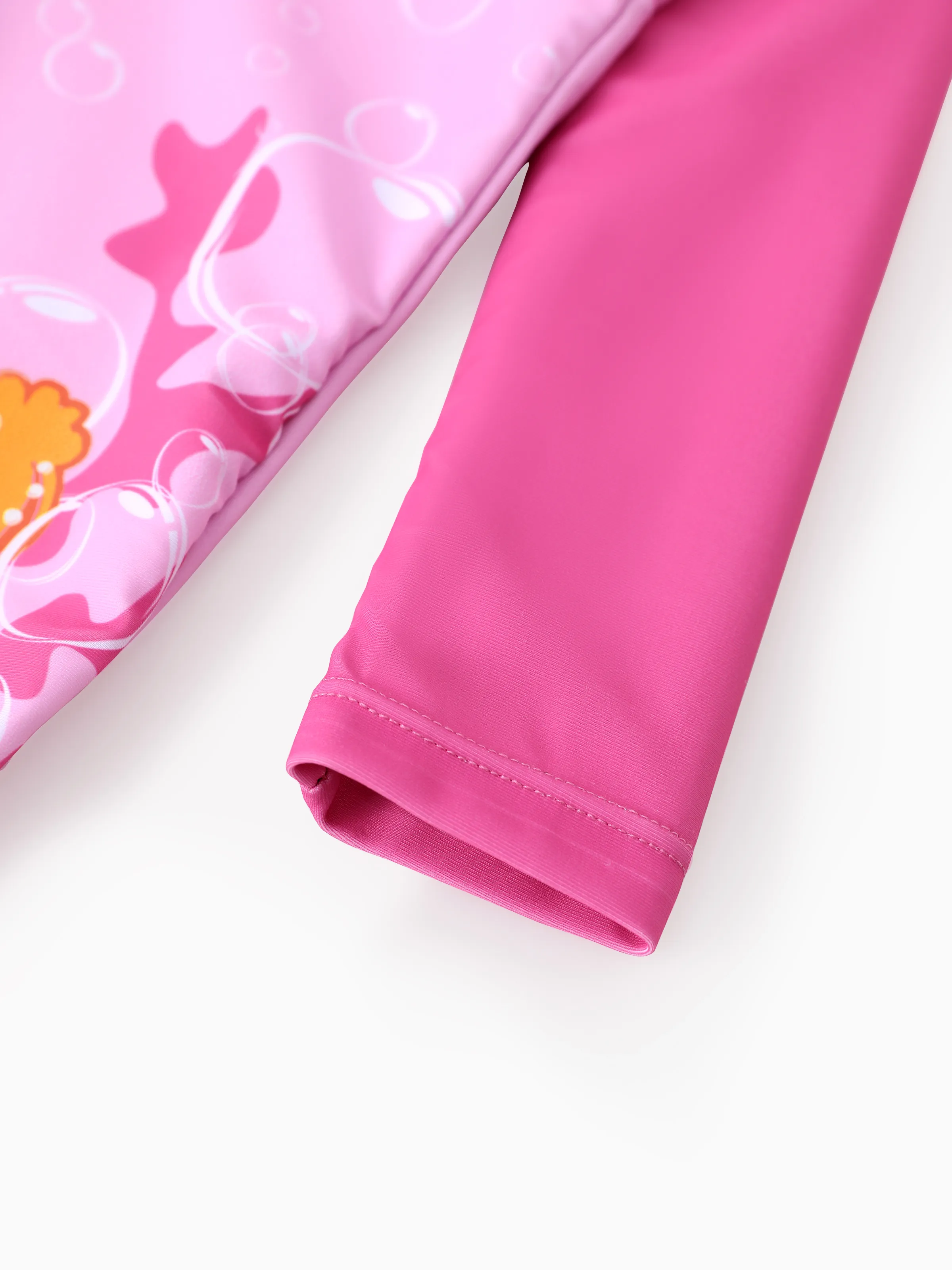 PAW Patrol Toddler Girl Skye UPF50+ Colorblock Swimsuit Hot Pink
