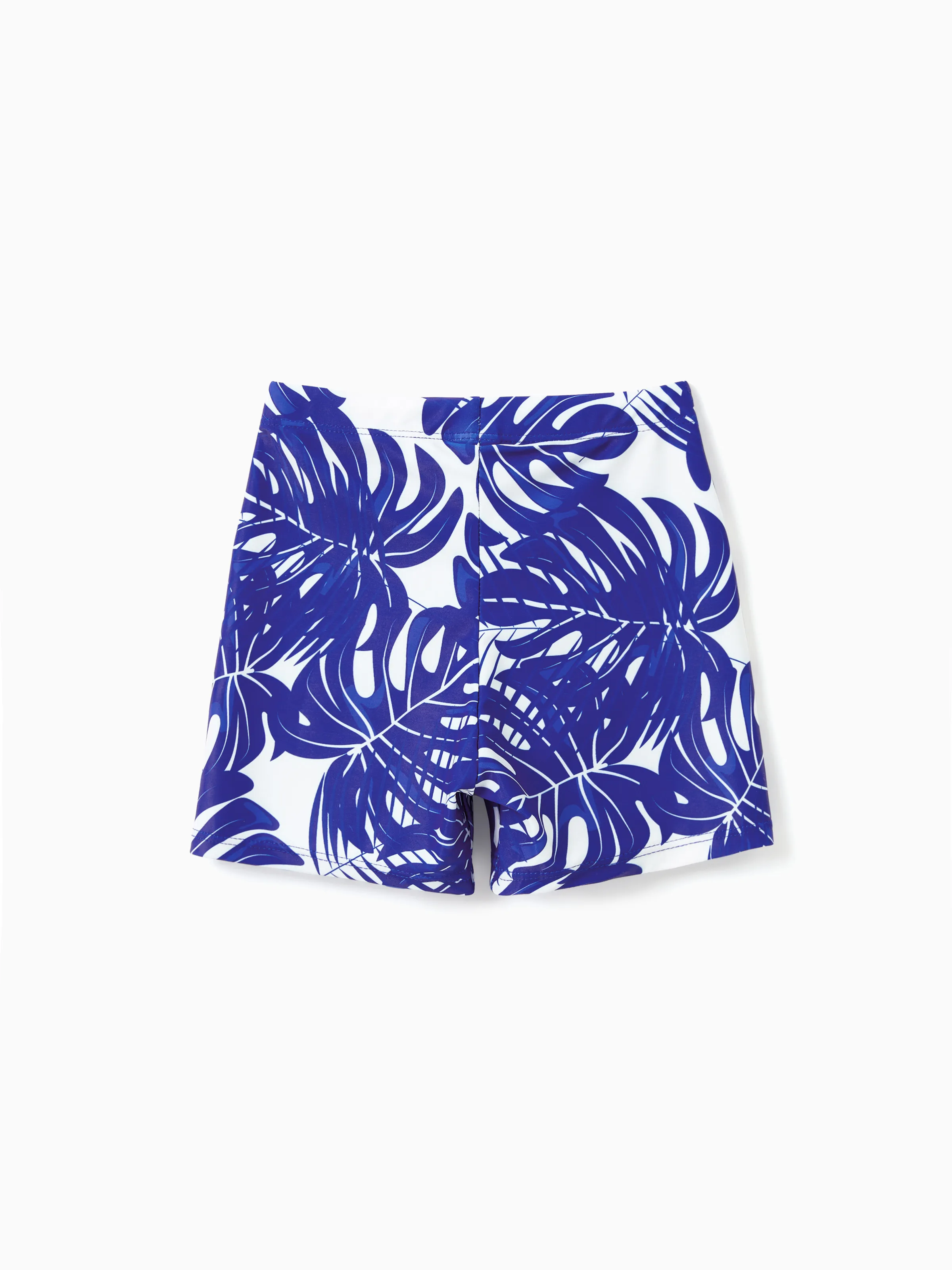 8857-daddy-son-tropical-leaf-print-swim-trunks-blue-7.webp Daddy & Son Tropical Leaf Print Swim Trunks Blue