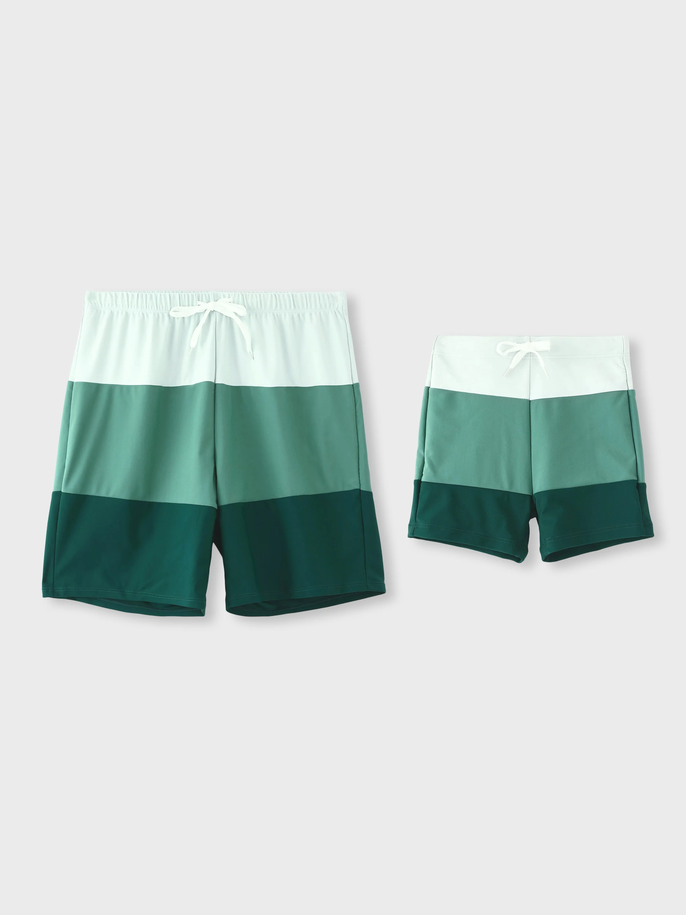 Daddy & Son Colorblock Swim Trunks MultiColour